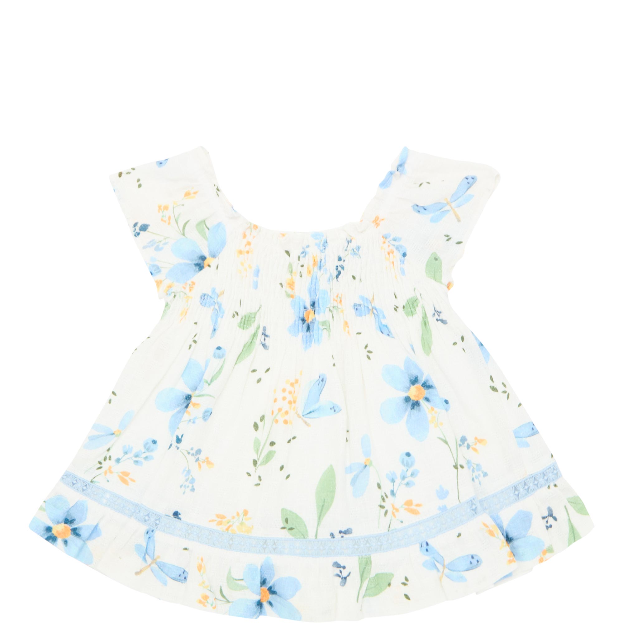 Floral Shirred Dress