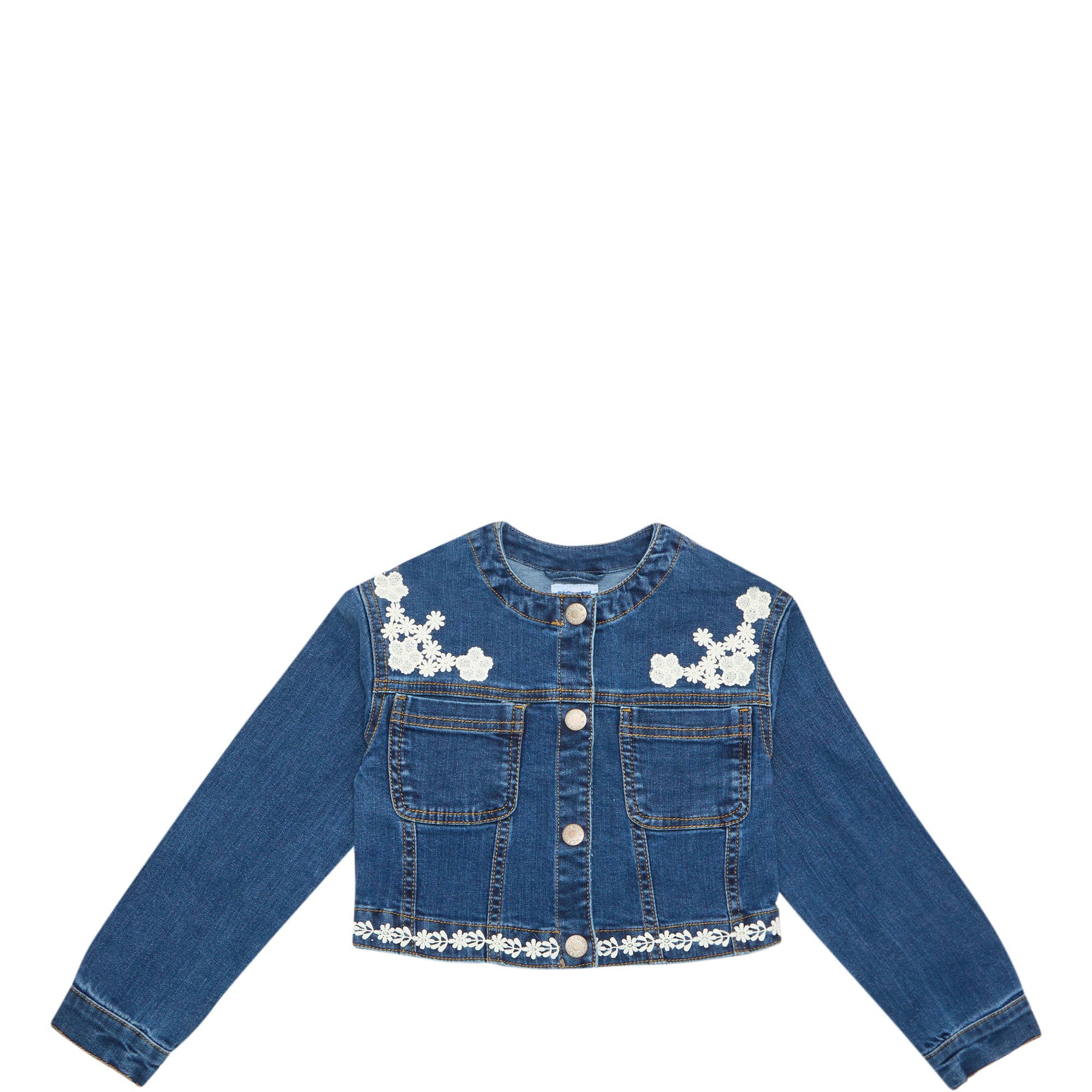 Guipure Denim Jacket