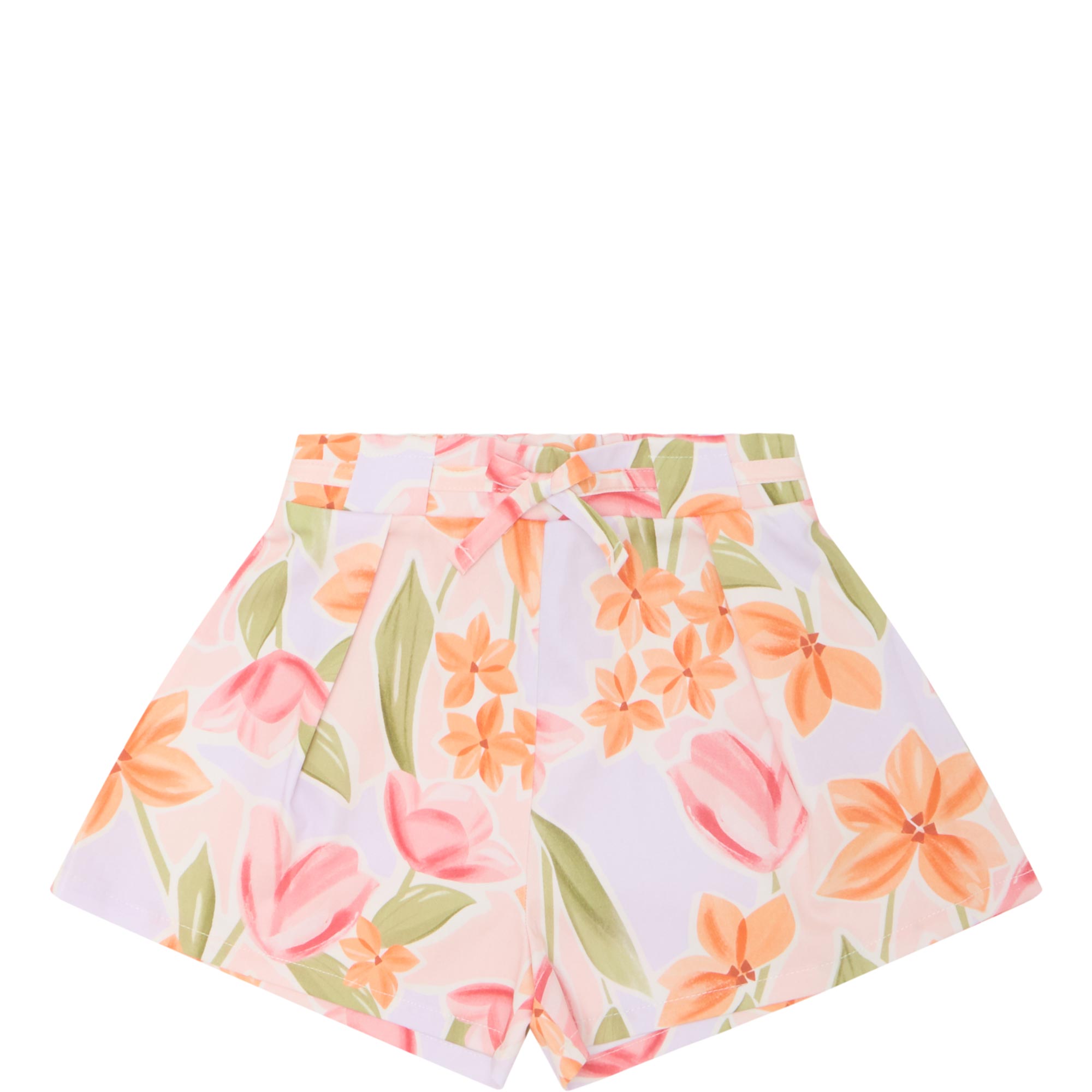Floral Pleated Shorts