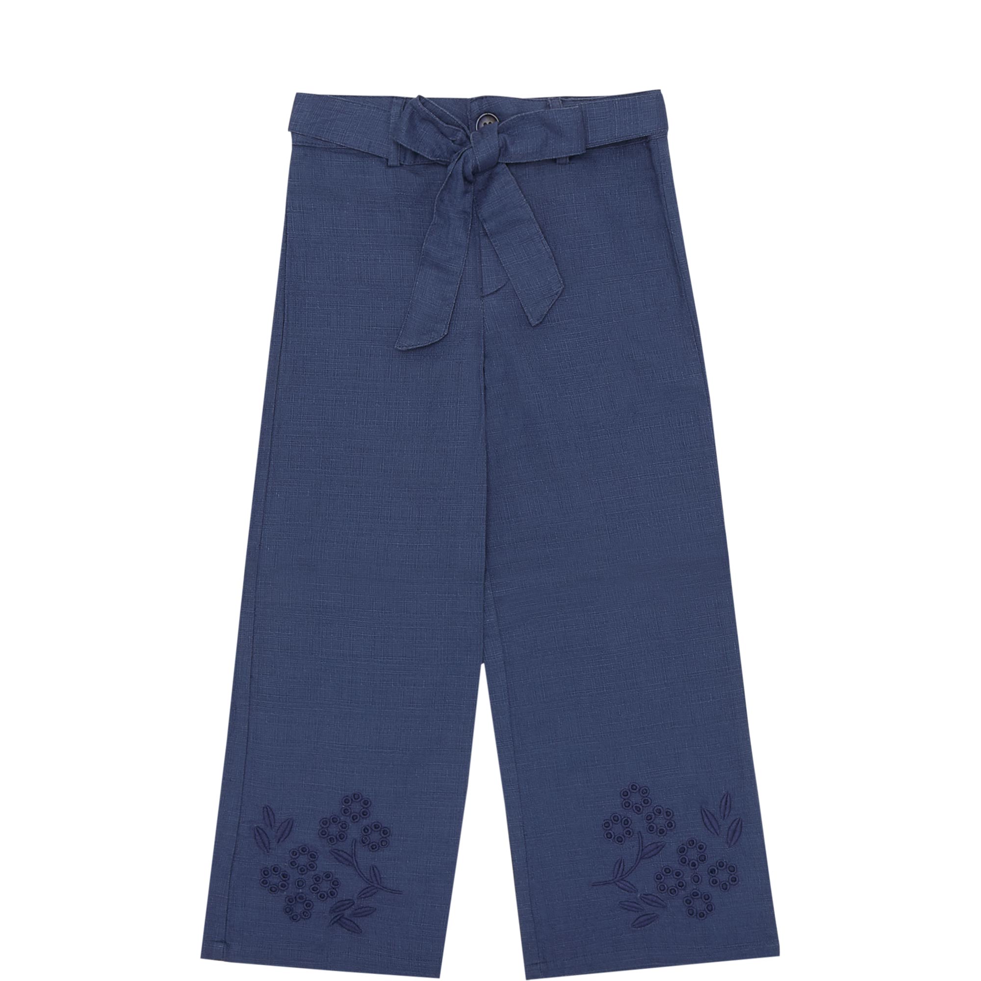 Floral Embroidered Trousers