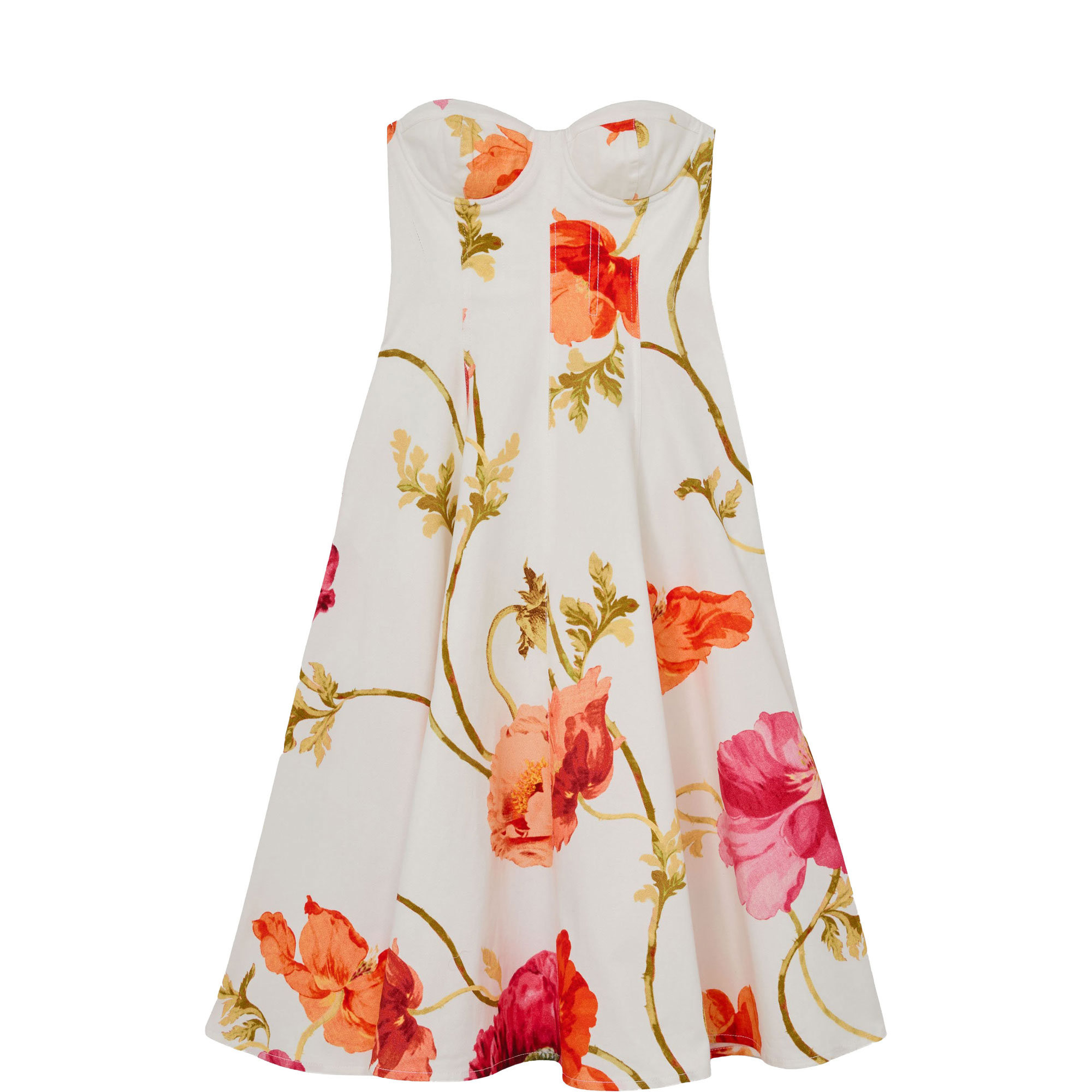 Penelope Floral Bustier Dress