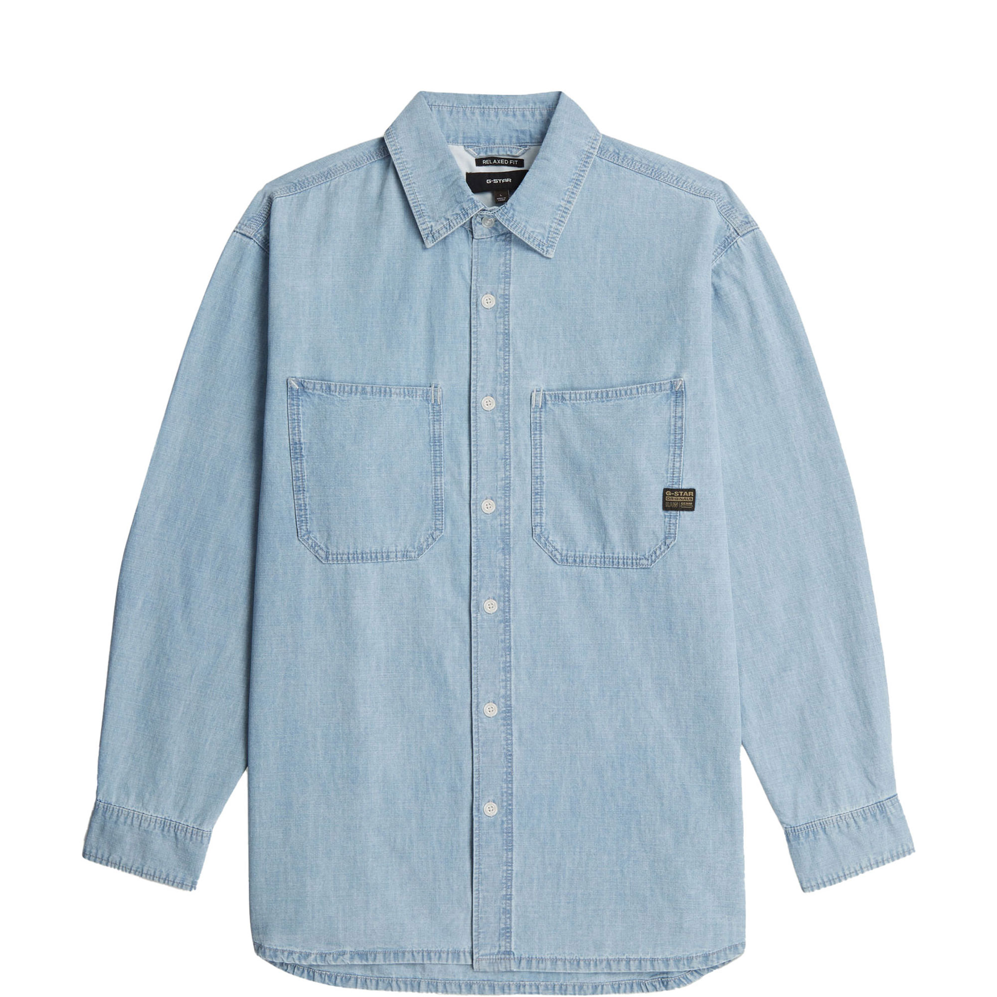 Logo Patch Denim Shirt