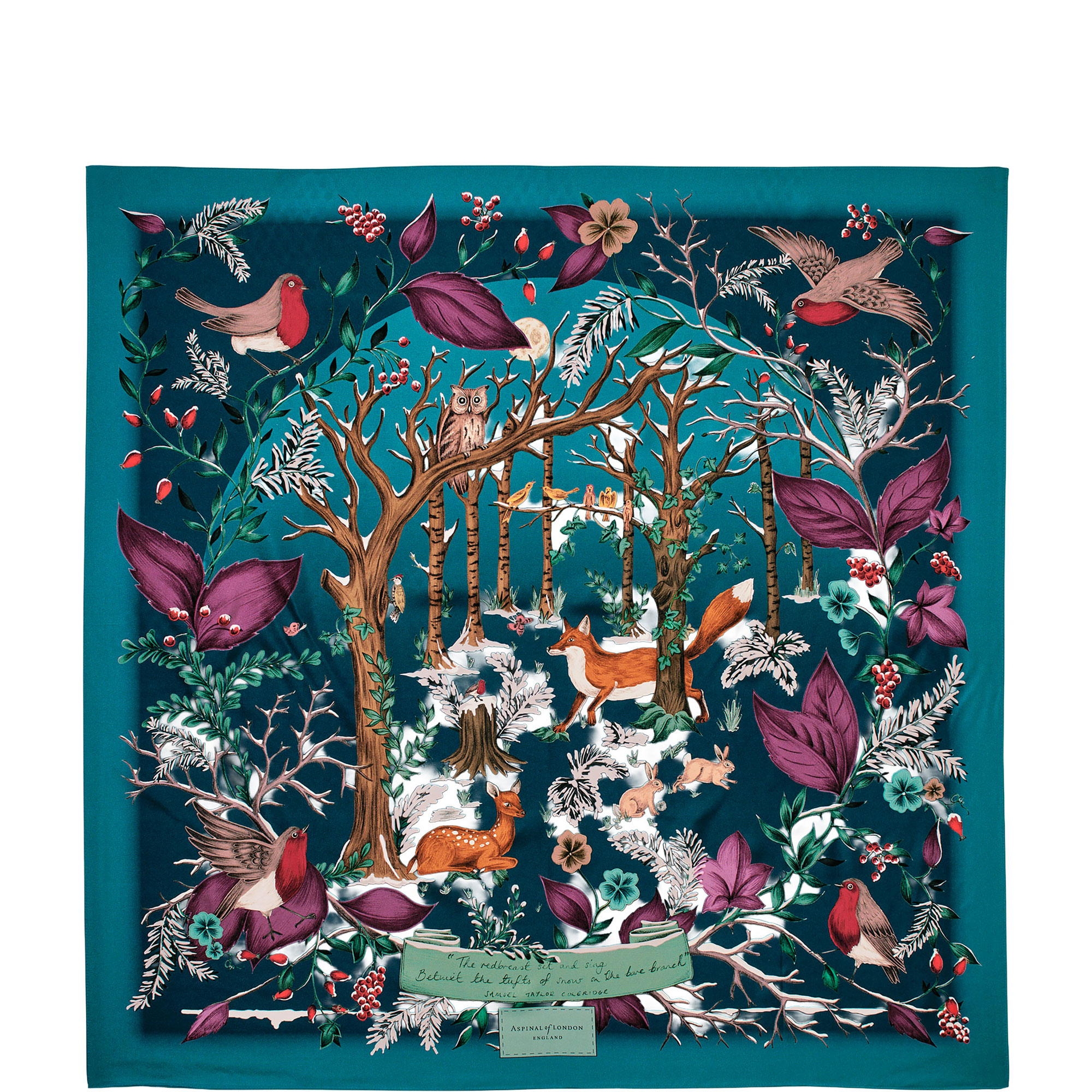 Woodland Logo Silk Scarf