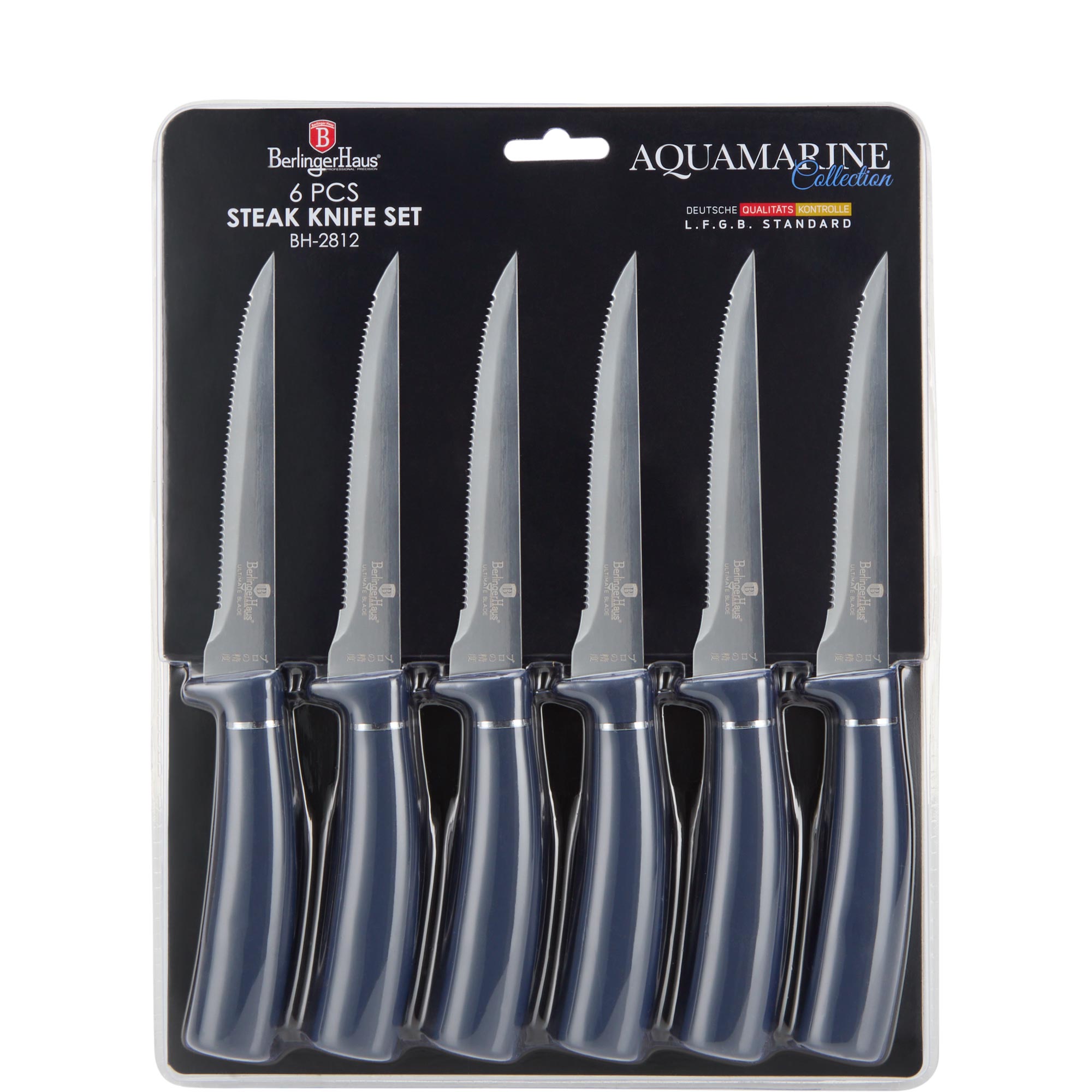 Aquamarine Steak Knife Six-Piece Set