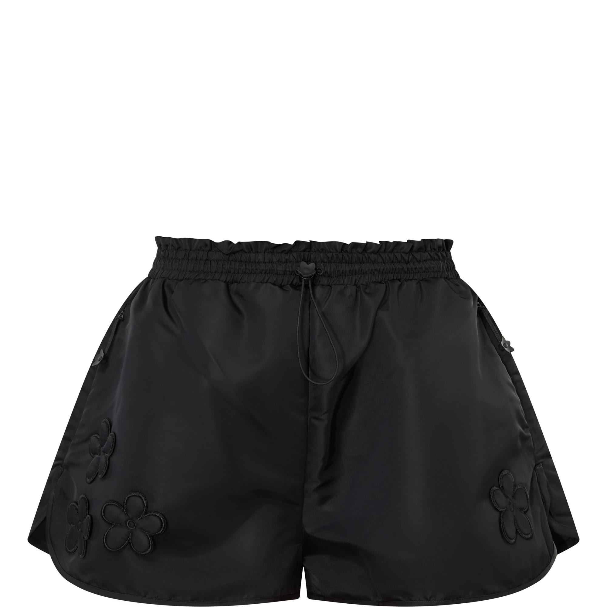 Collette Flower Appliqu&eacute; Drawcord Shorts
