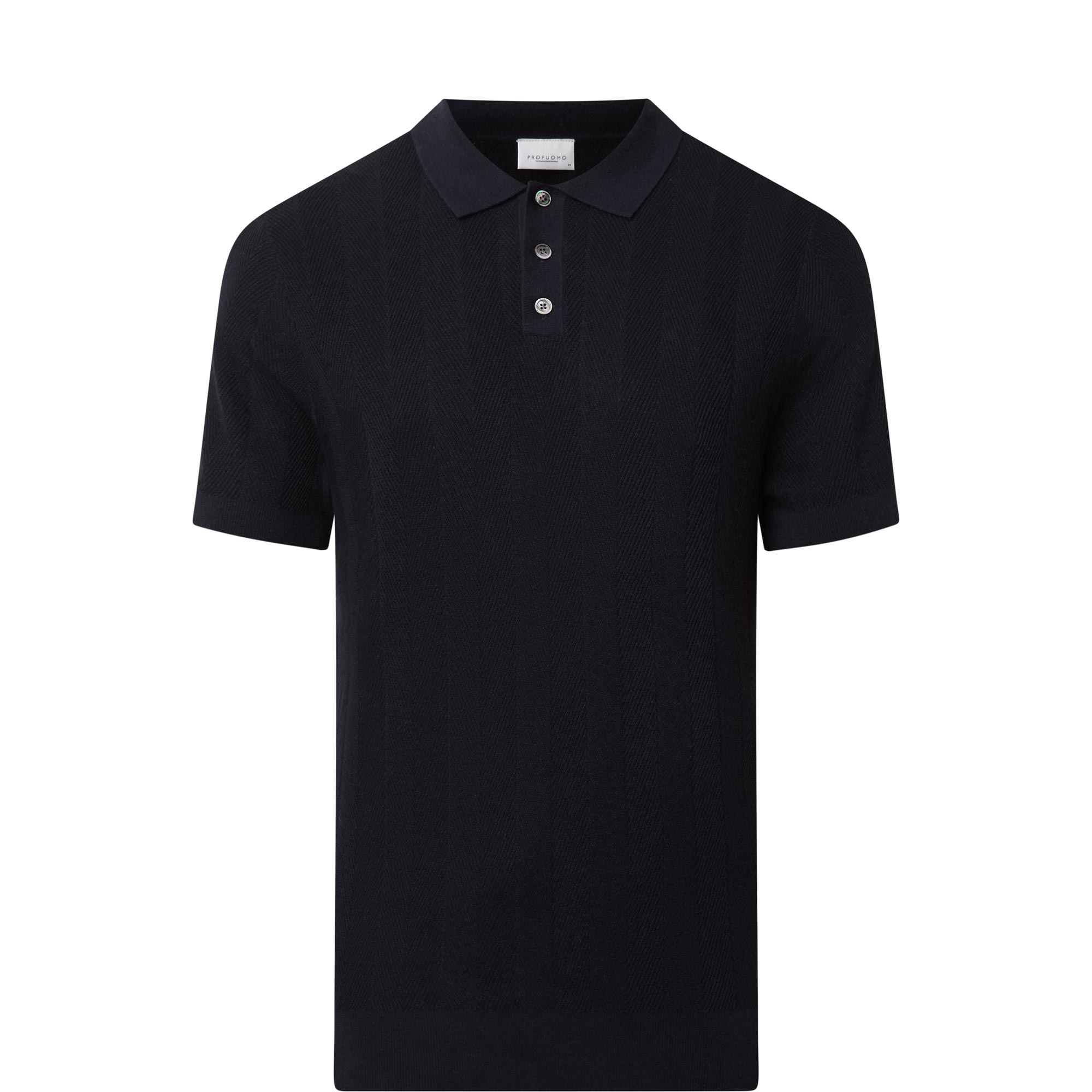 Herringbone Stitch Polo Shirt