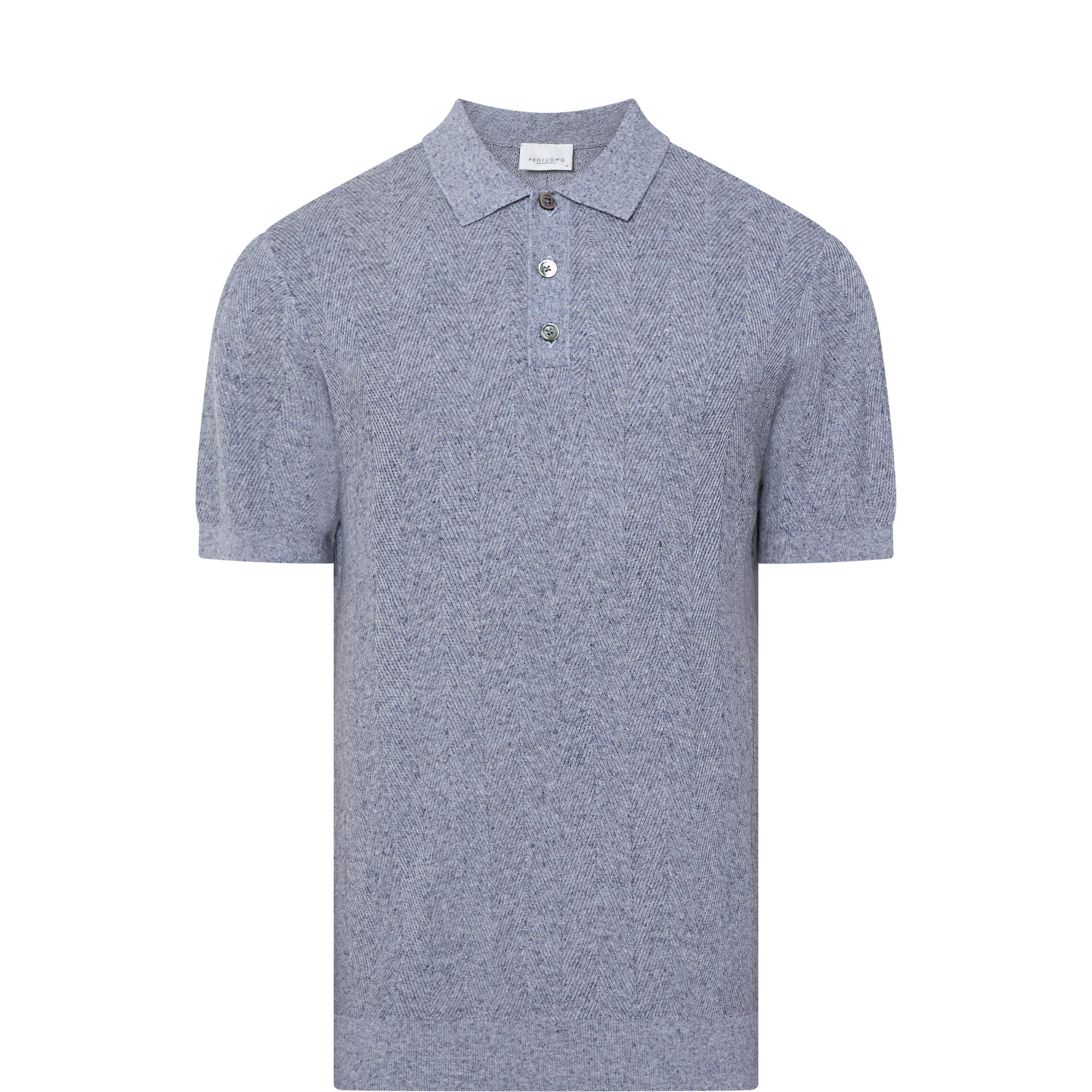 Herringbone Stitch Polo Shirt