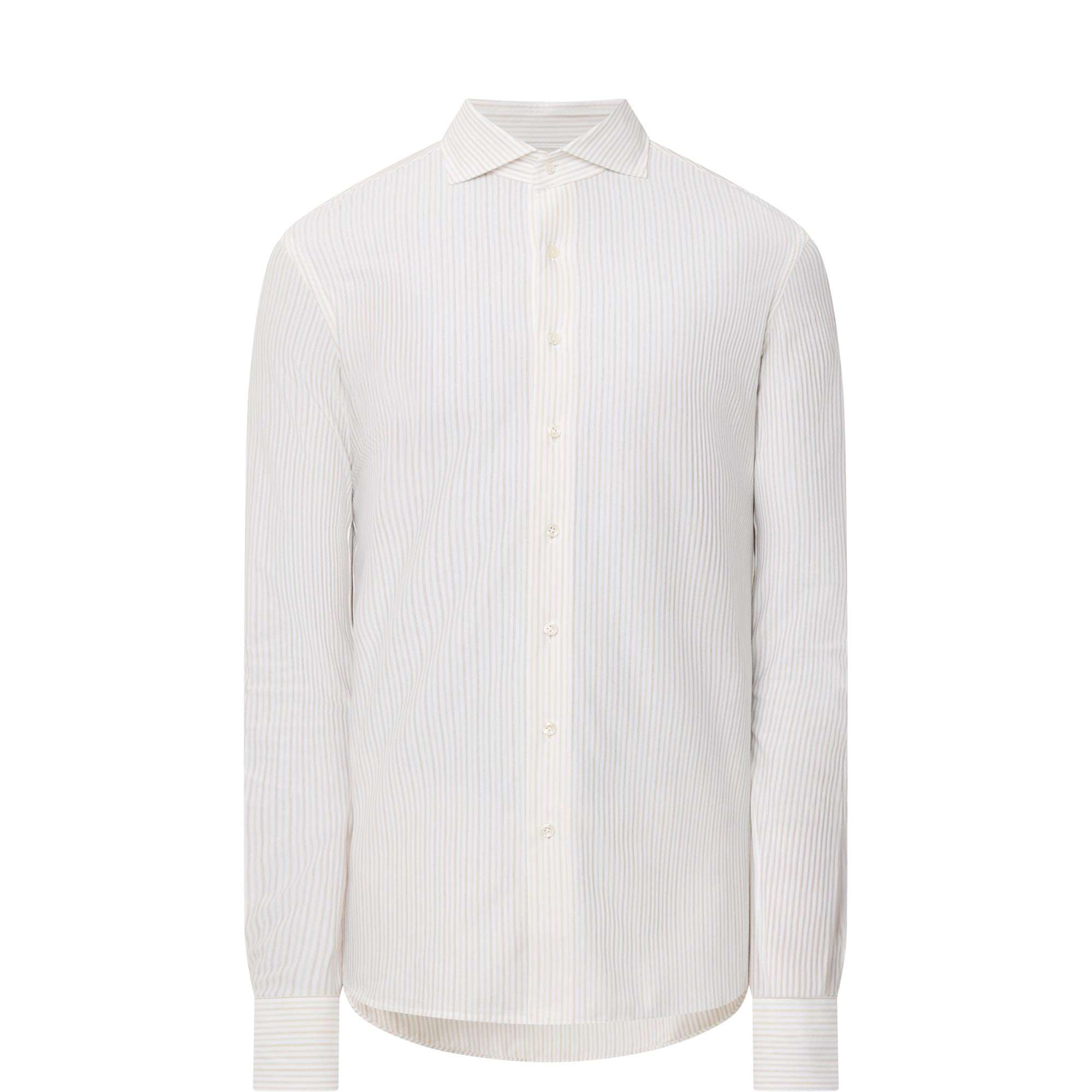 Striped Single Cuff Casual Shirt