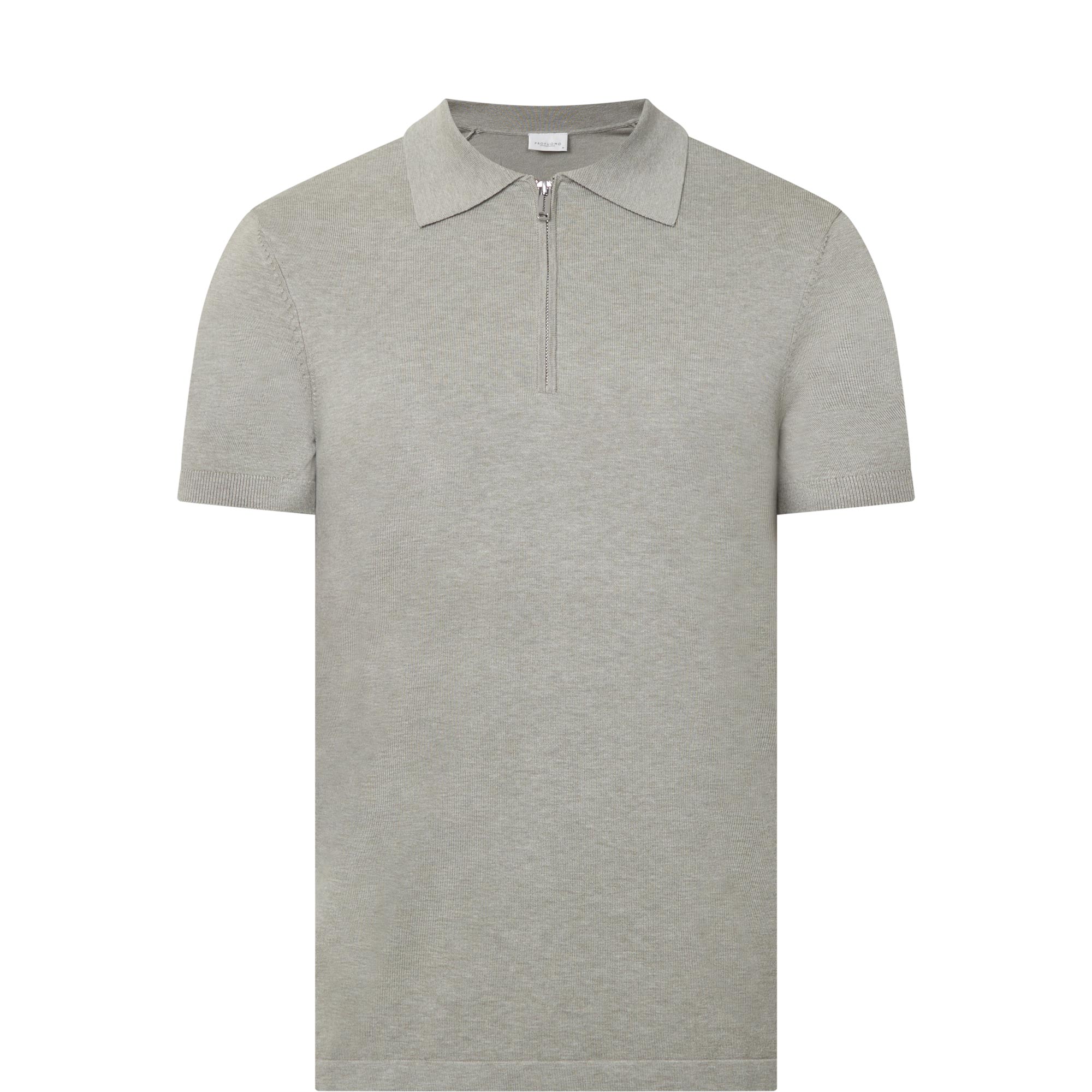 Zip Knitted Polo Shirt