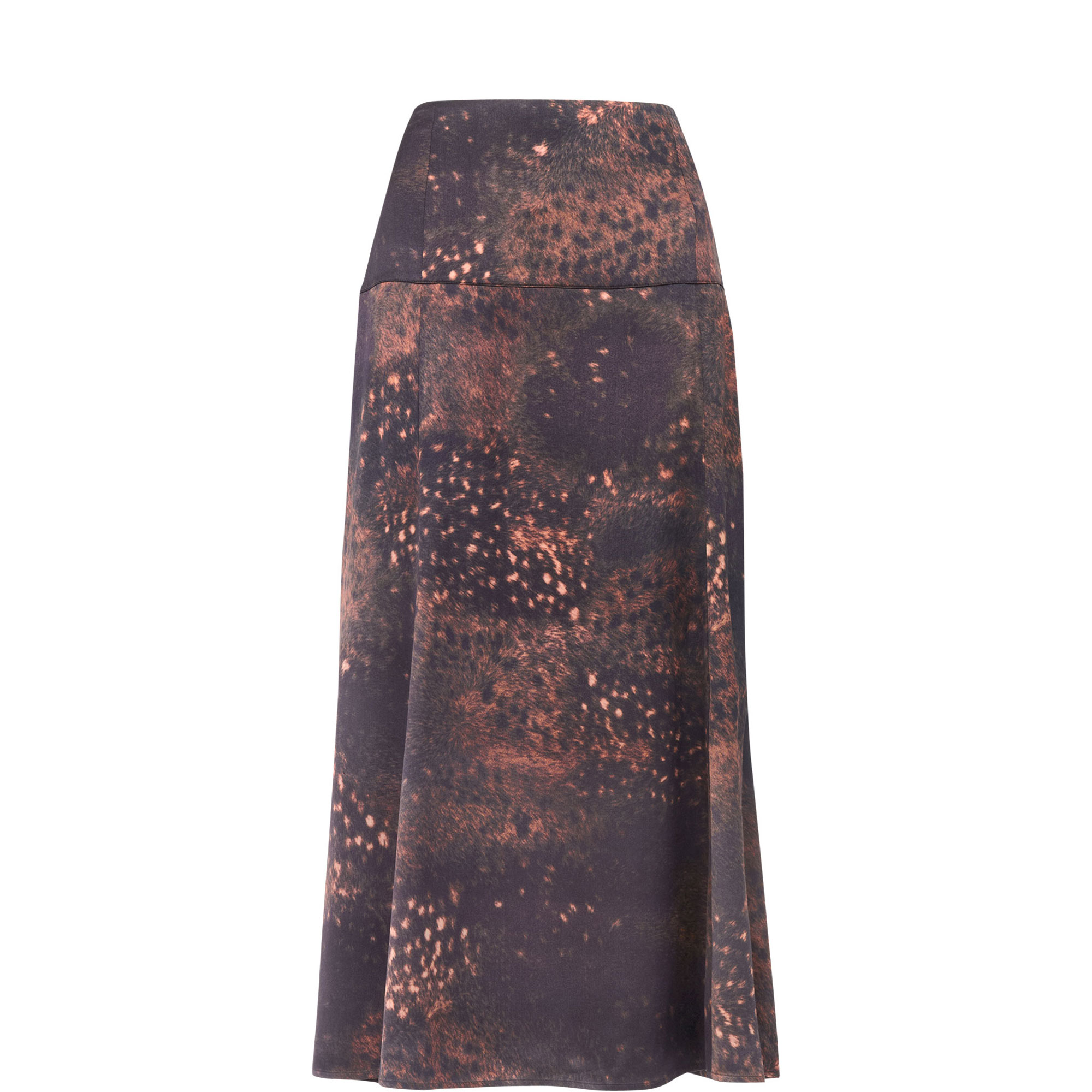 Spotted Animal Flared Skirt