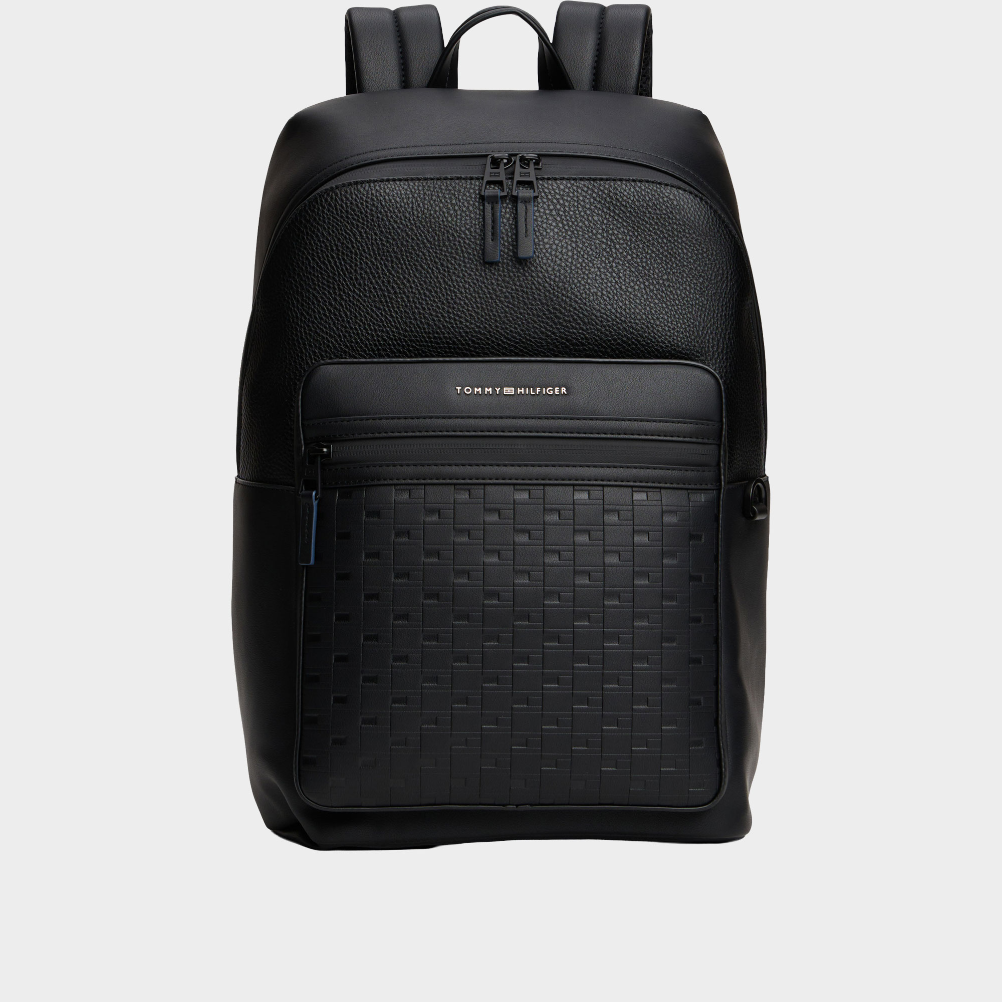 Modern Repeat Flag Mixed Texture Backpack