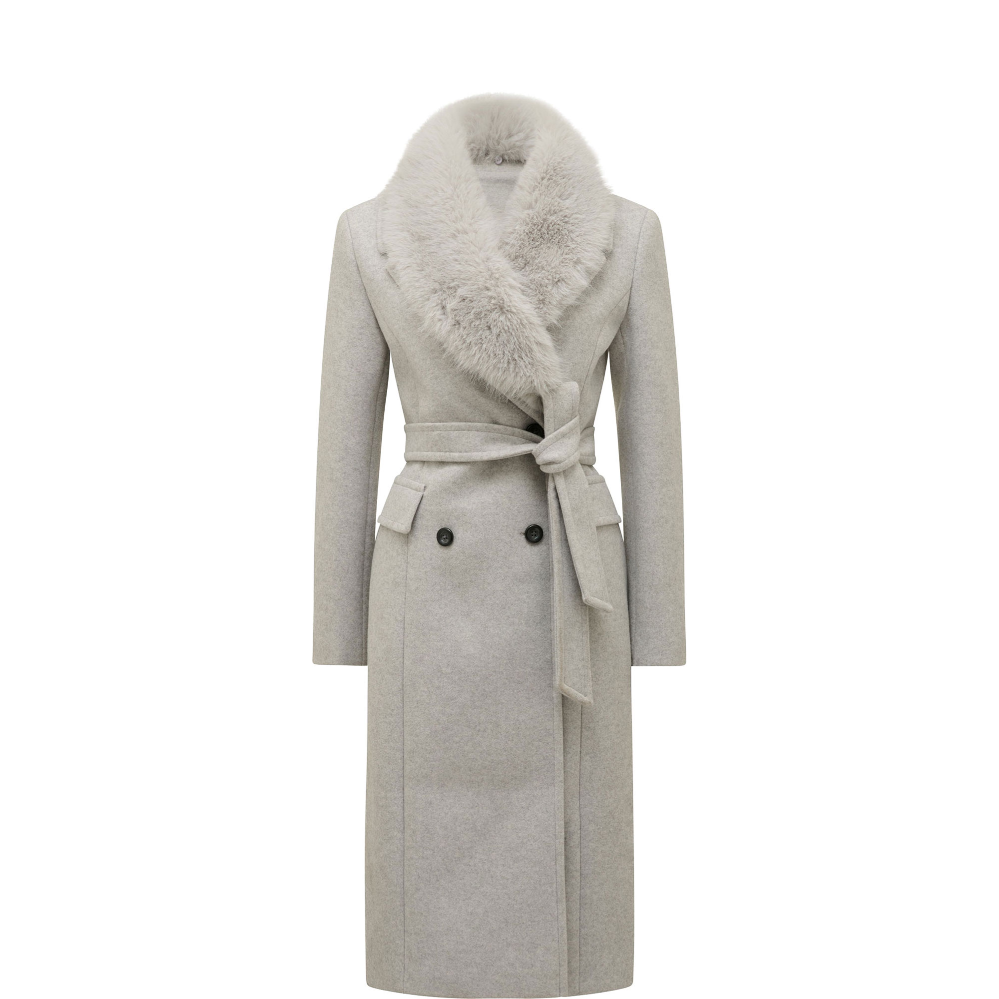 Chelsea Faux Fur Collar Coat