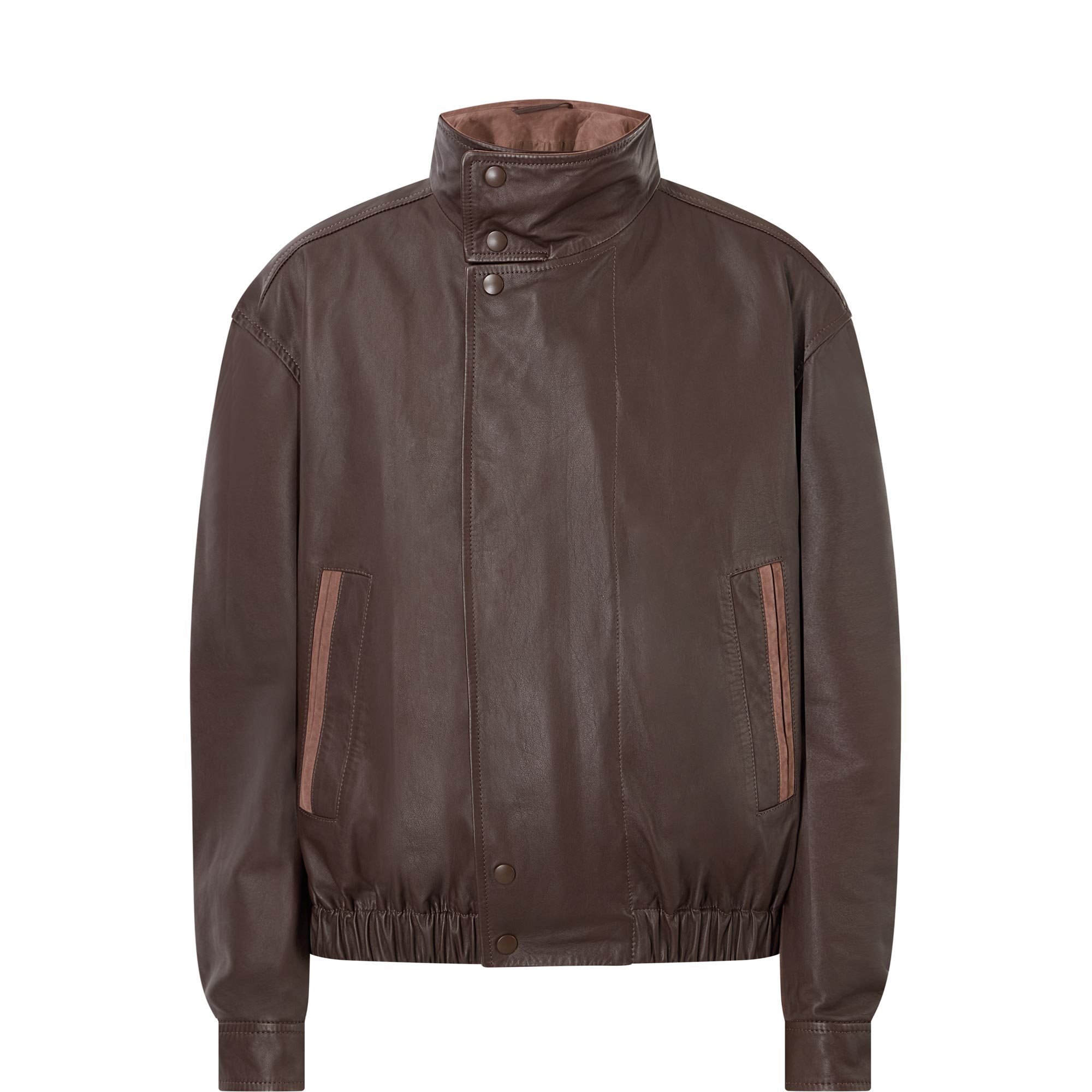 Soft Leather Blouson Jacket