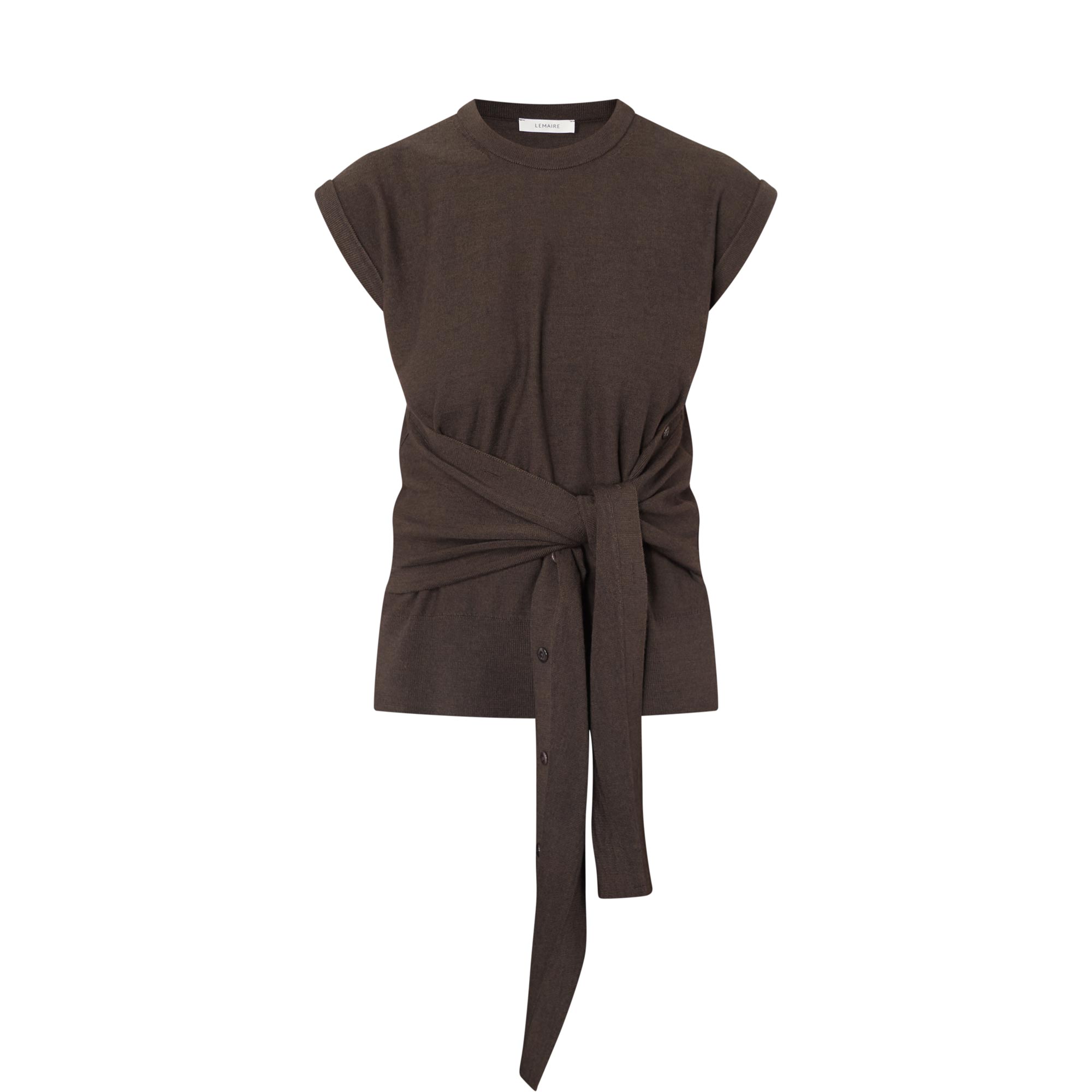 Tie Waist Knitted Vest