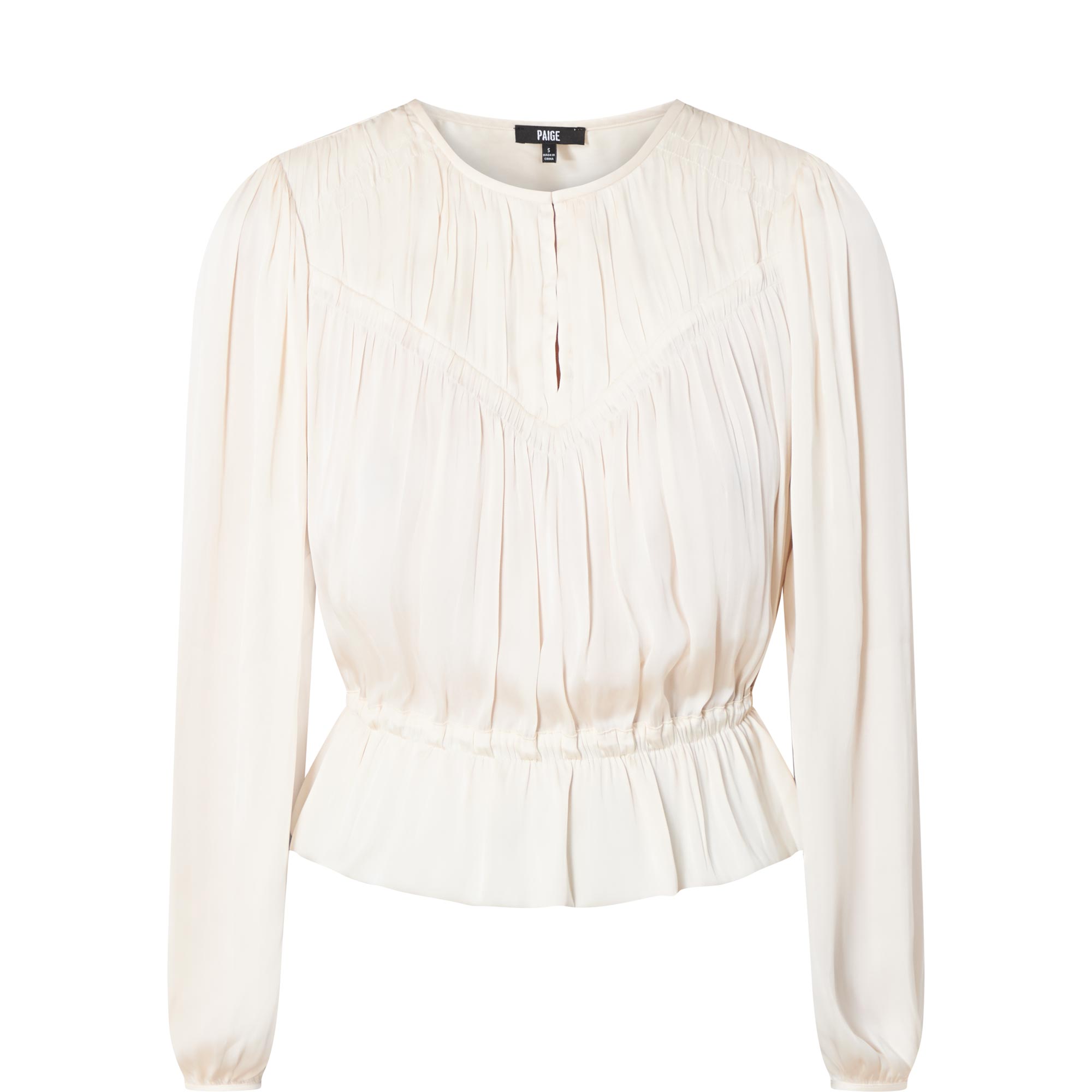Gansevoort Pleated Peplum Top
