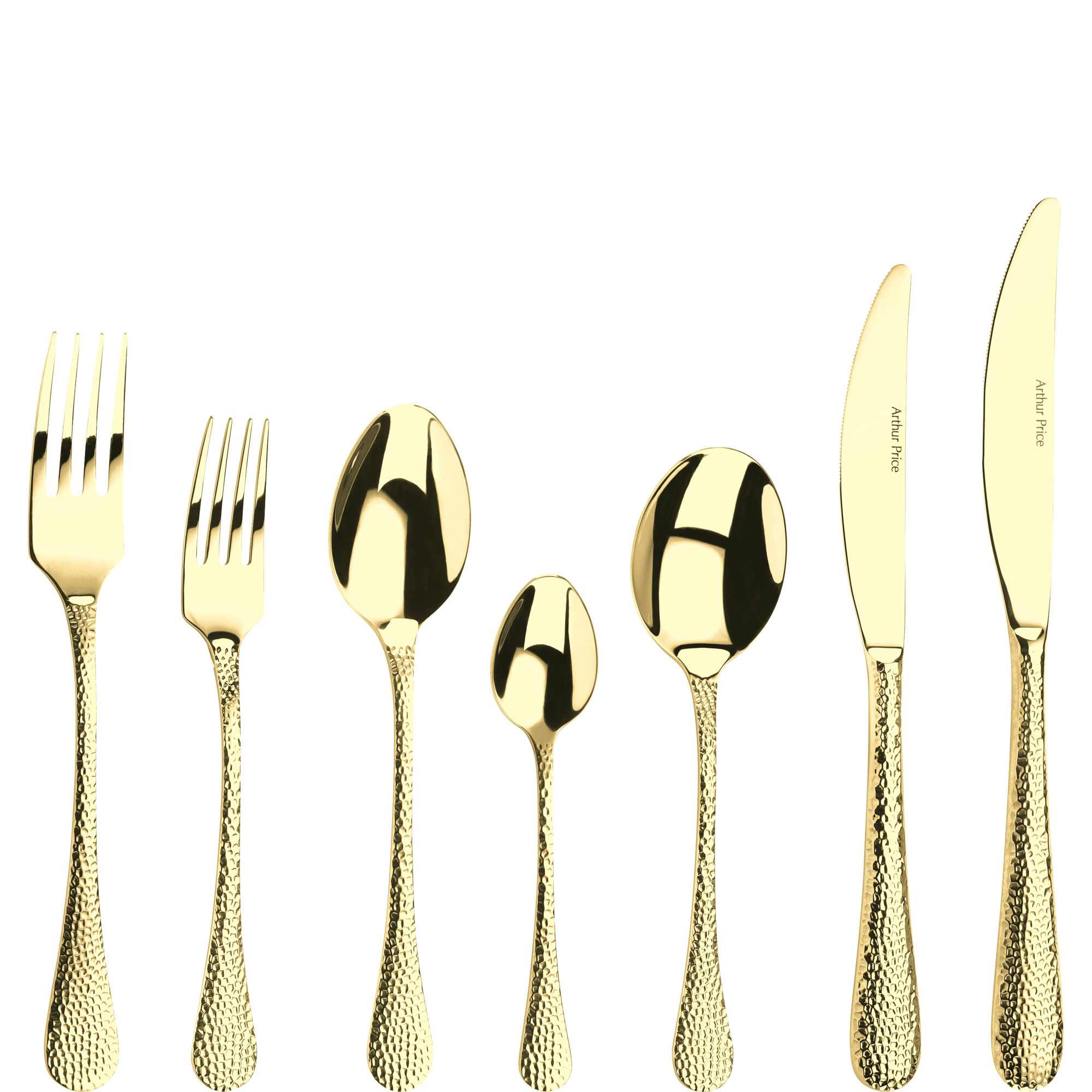Champagne Avalon Cutlery Set, 60-Piece