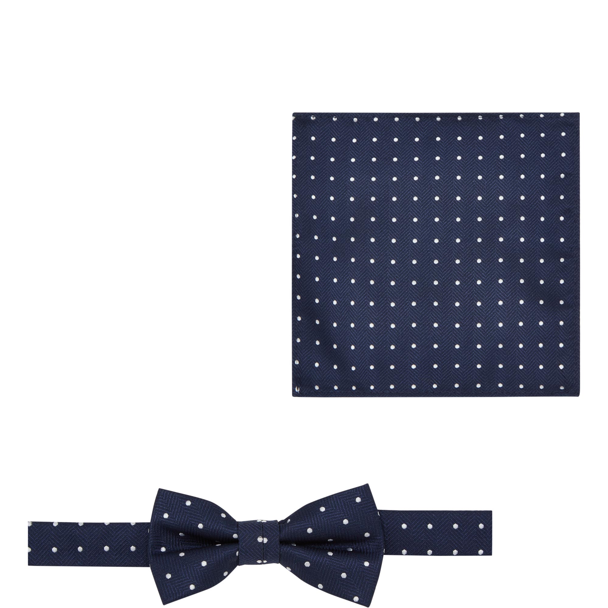 Polka Dot Bow Tie & Pocket Square Set