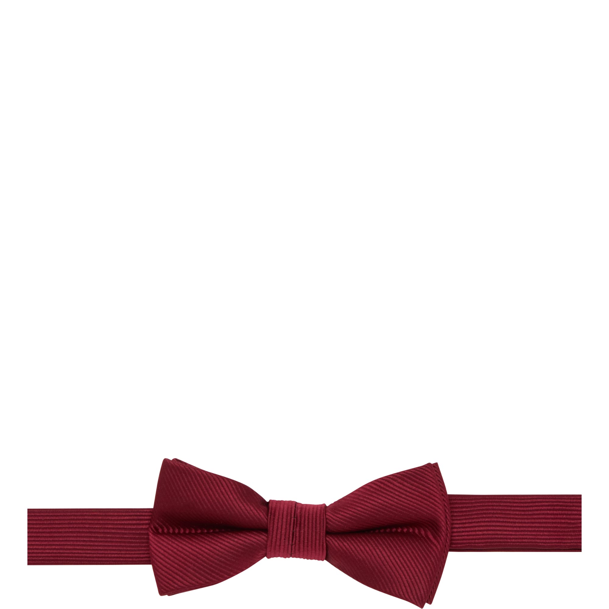 Rib Weave Pre-Tied Bow Tie