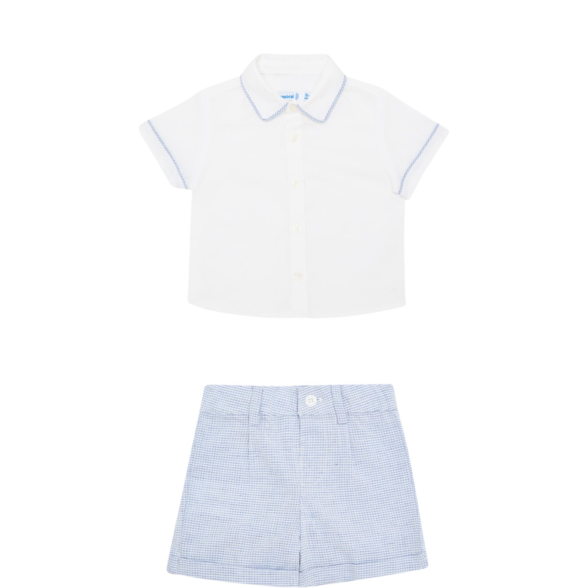 Polo Shirt & Bermuda Shorts Two-Piece Set