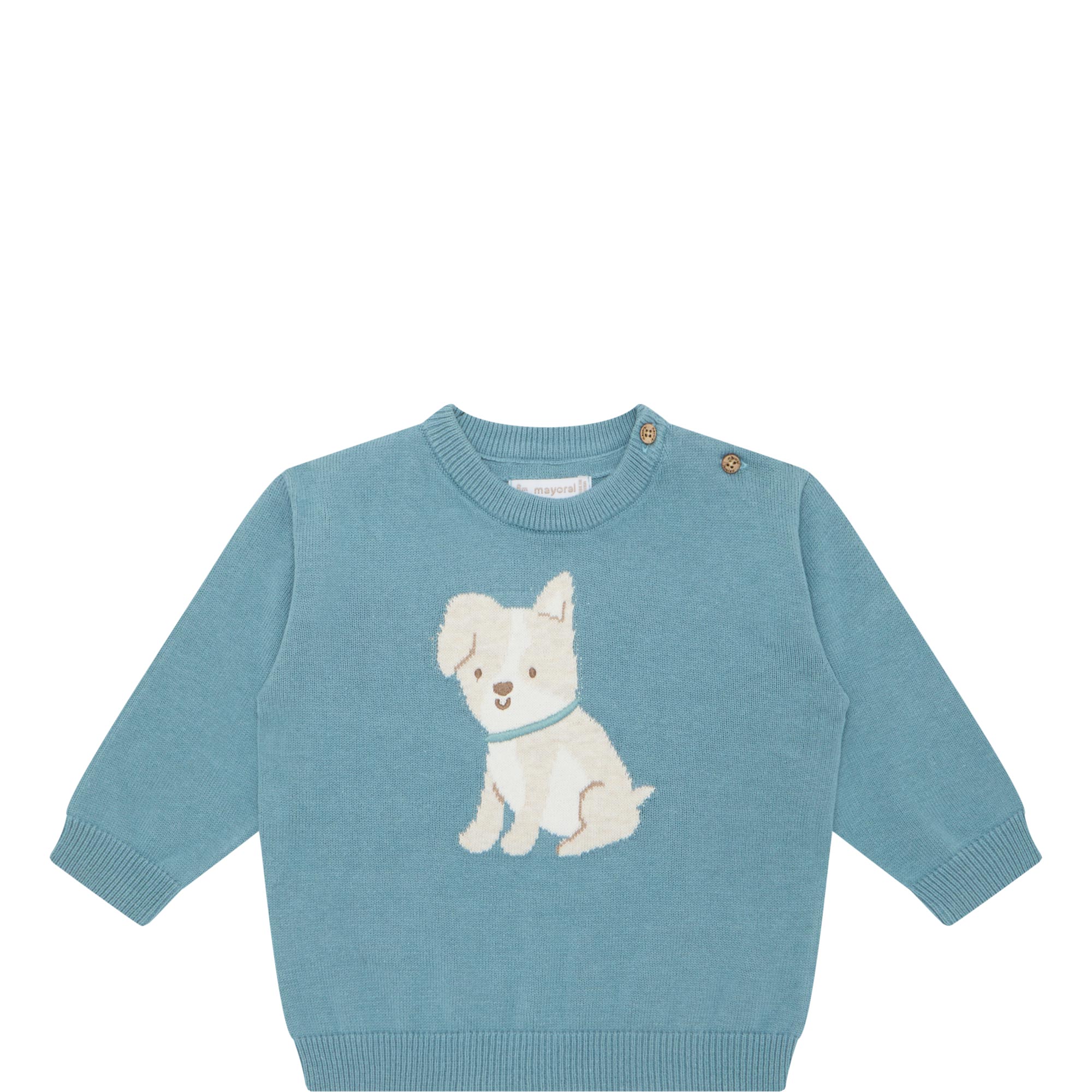 Dog Intarsia Knit Sweater