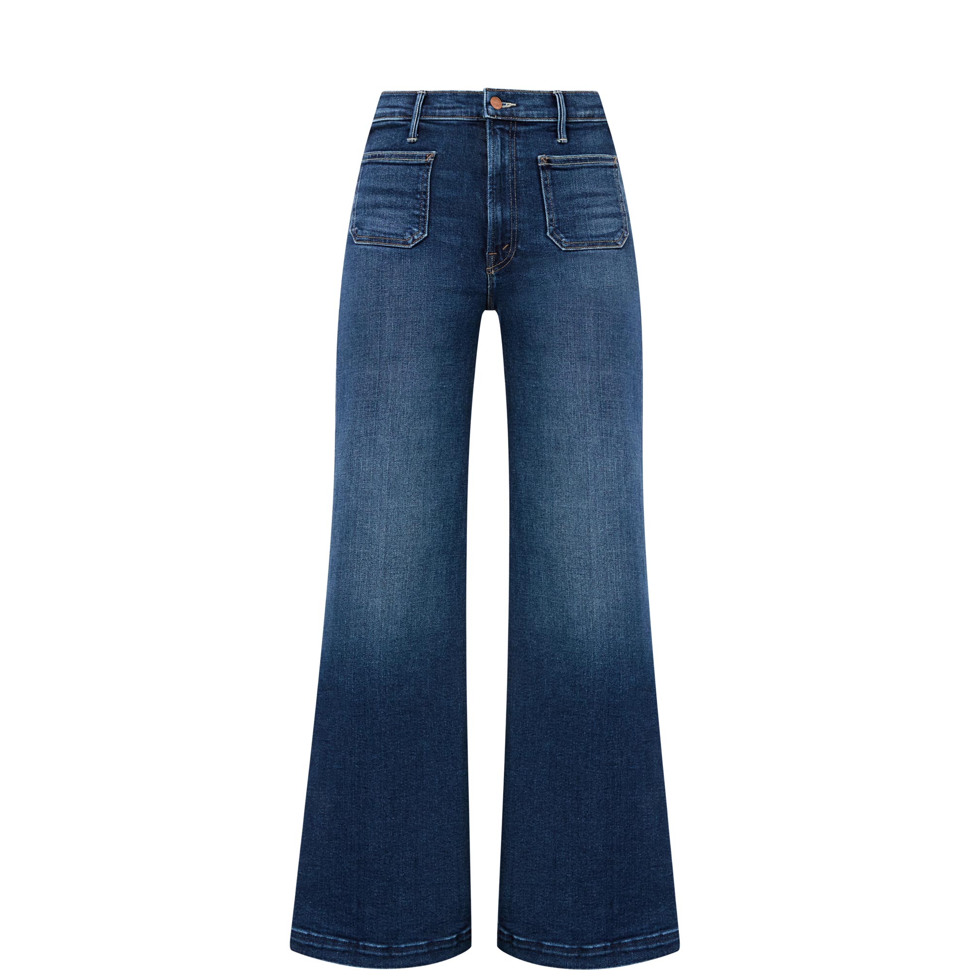 The Hustler Roller Patch Pocket Skimp Wide Leg Jeans