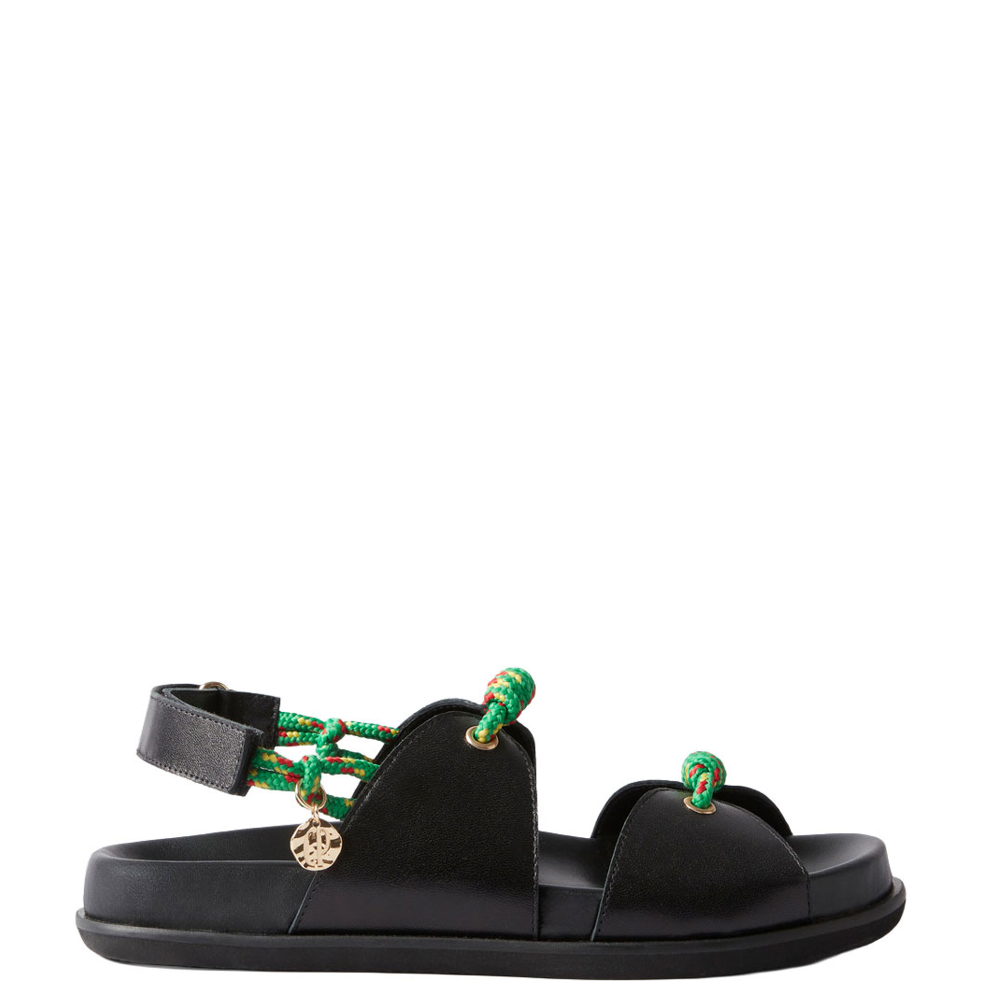 Twisted Strap Flat Sandals