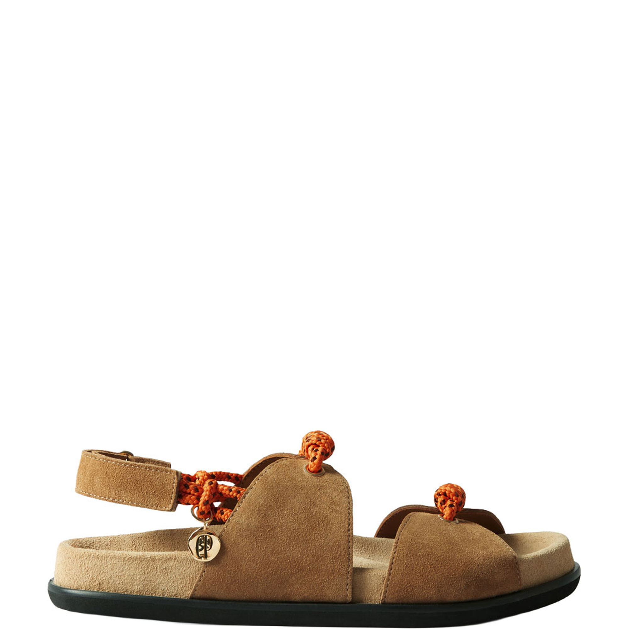 Twisted Strap Flat Sandals