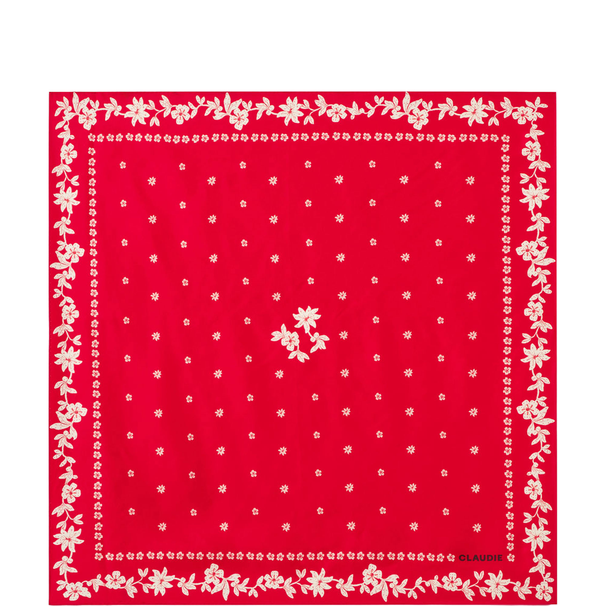 Printed Logo Silk Square Scarf