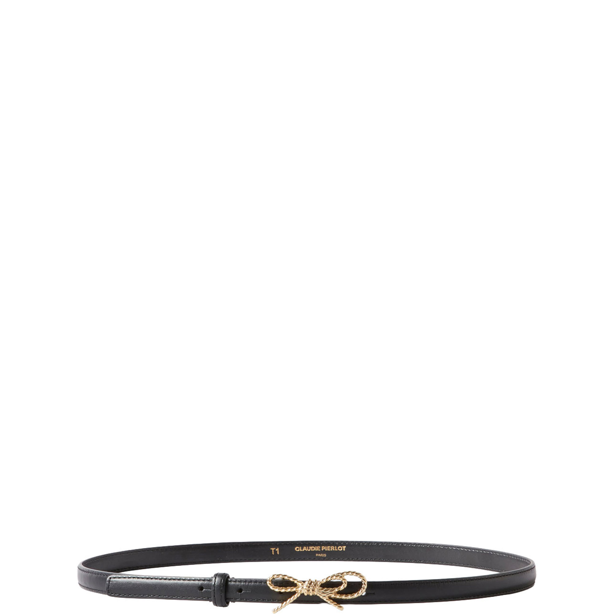 Bow Buckle Leather Belt