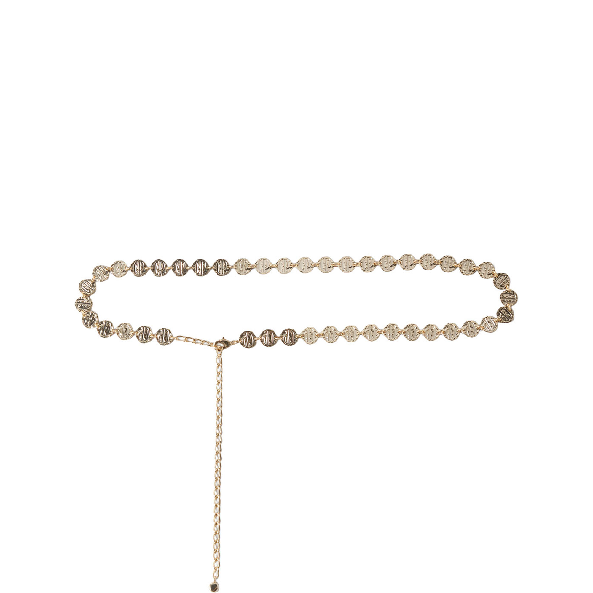 Logo Medallion Chain Belt