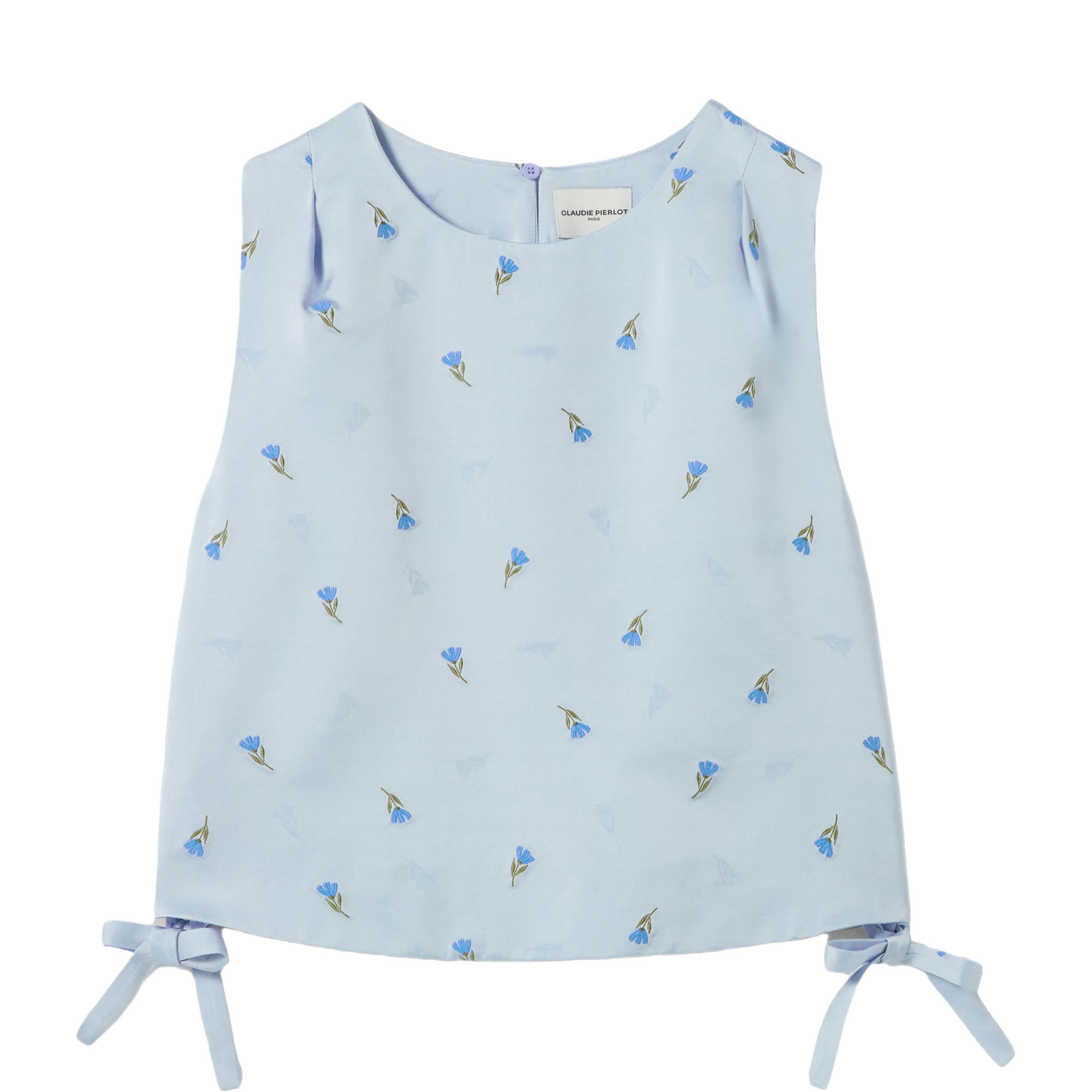 Floral Tie-Side Crop Top