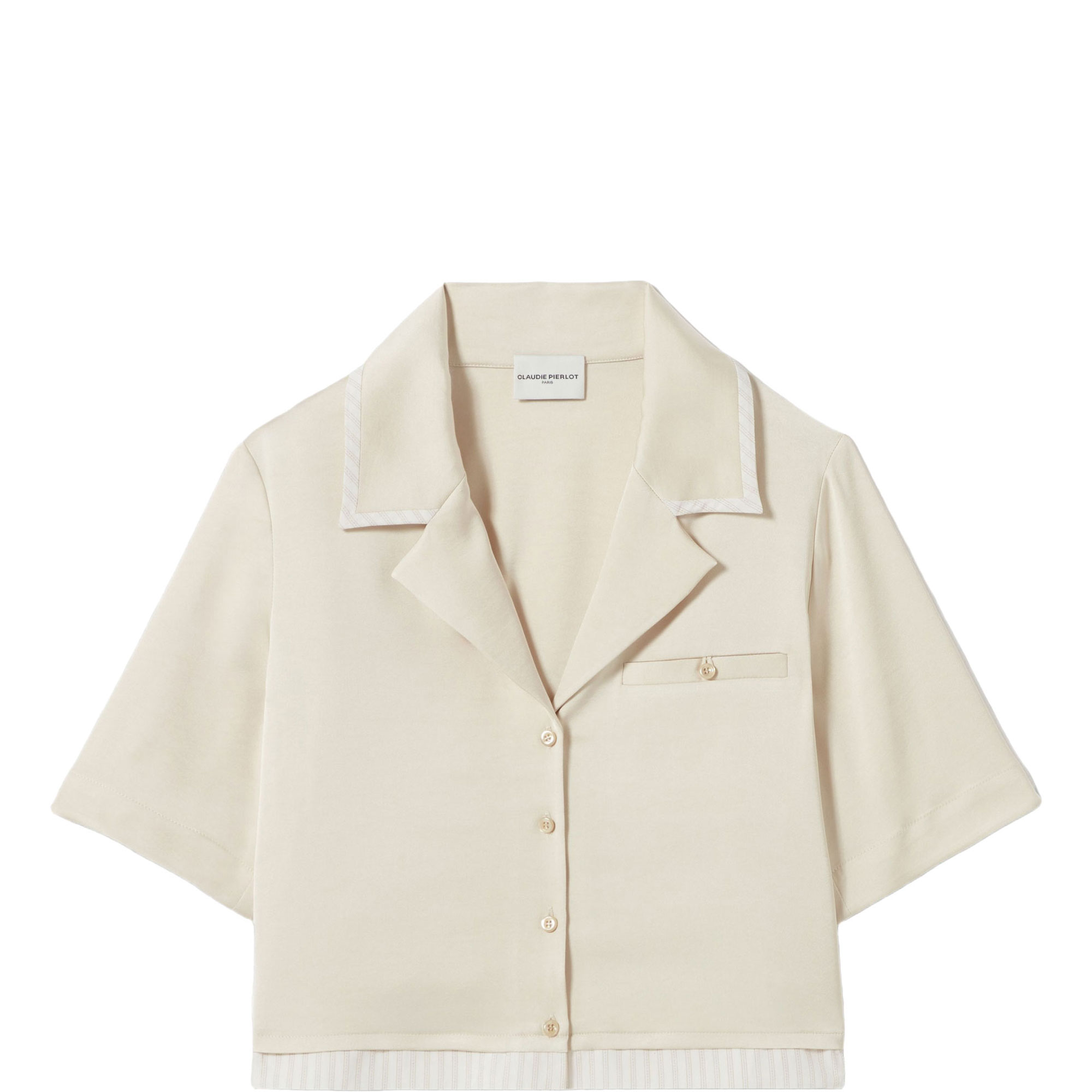 Stripe Cropped Shirt