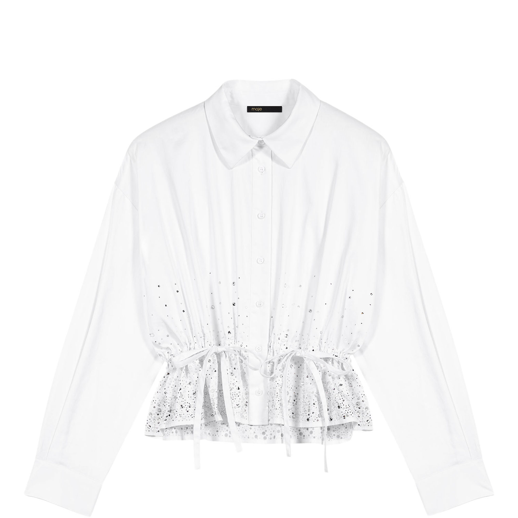 Ciequino Rhinestone Trim Shirt