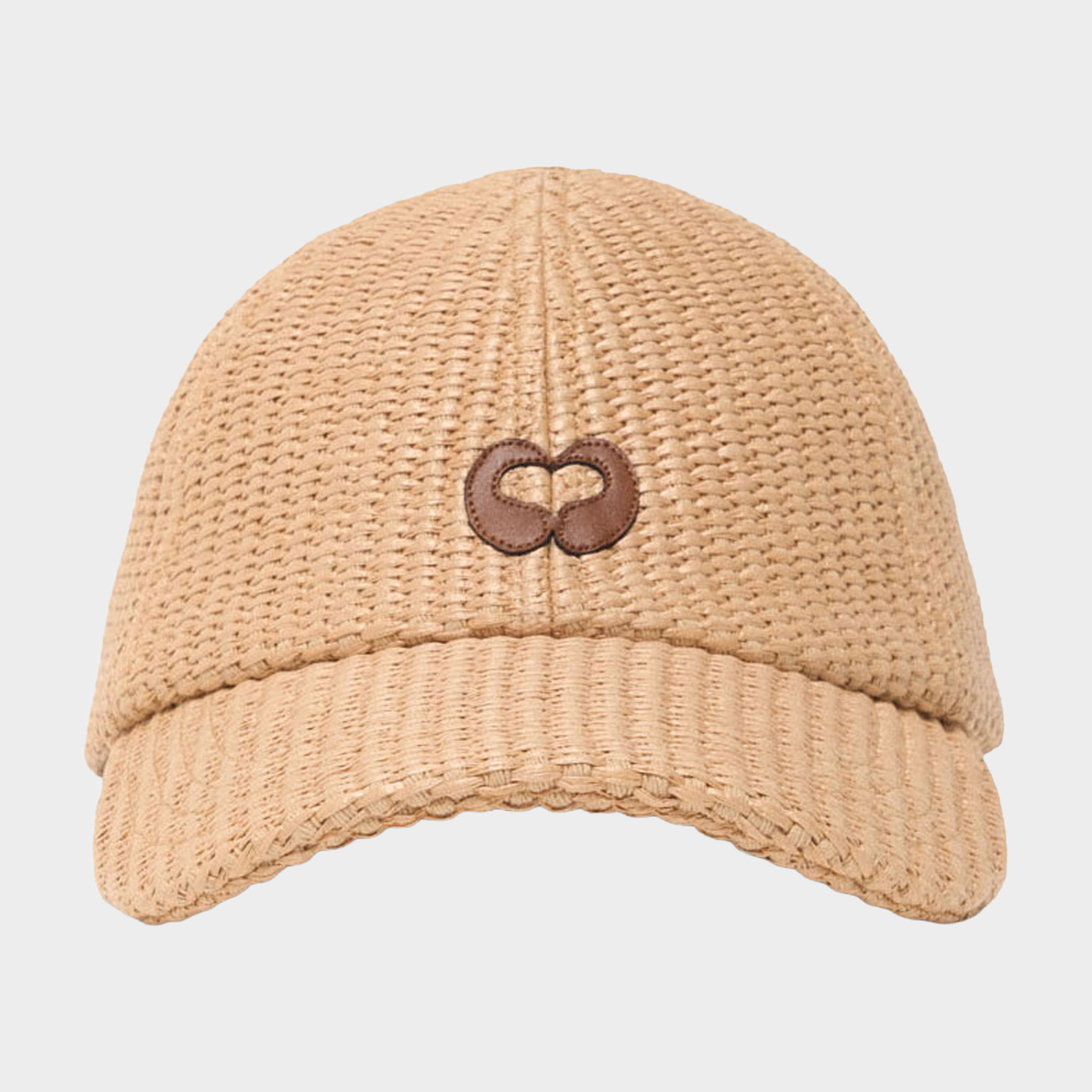 Ecap  Raffia Effect Baseball Cap