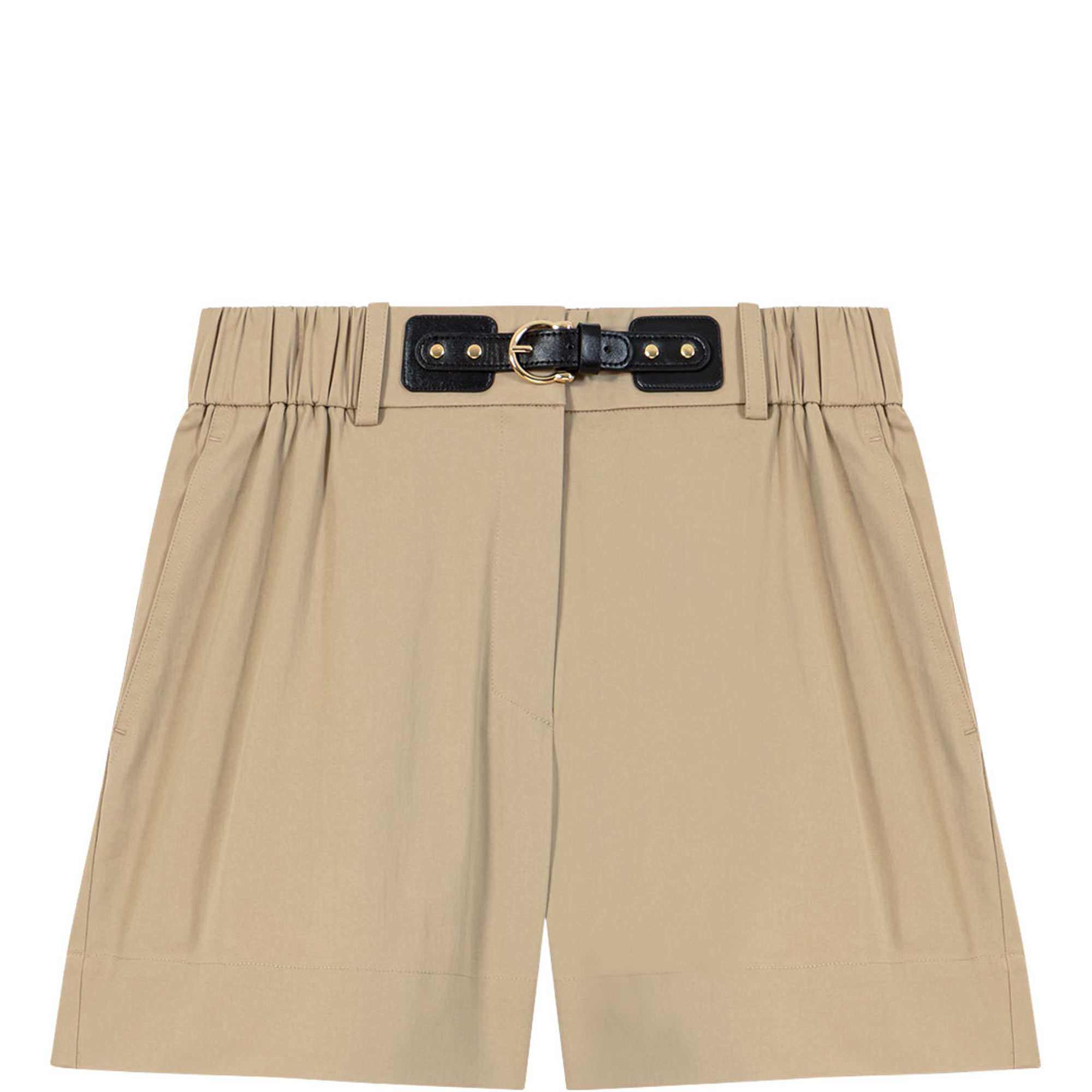 Integrated Belt Detail Shorts