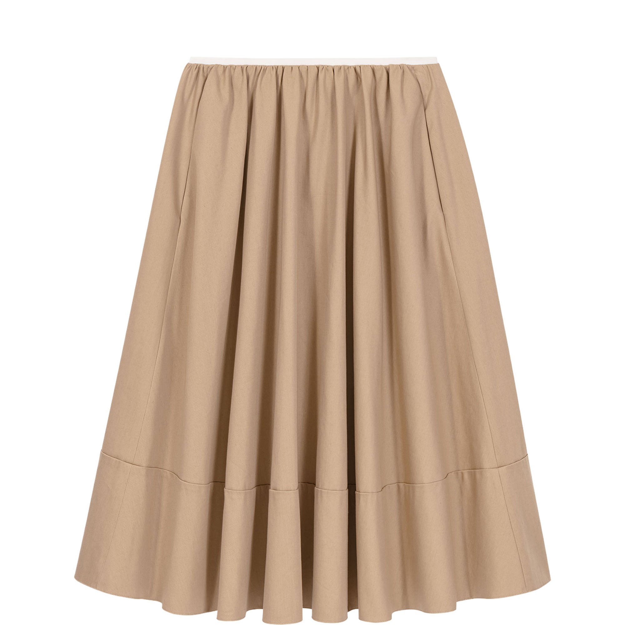 Wide Hem Flared Skirt