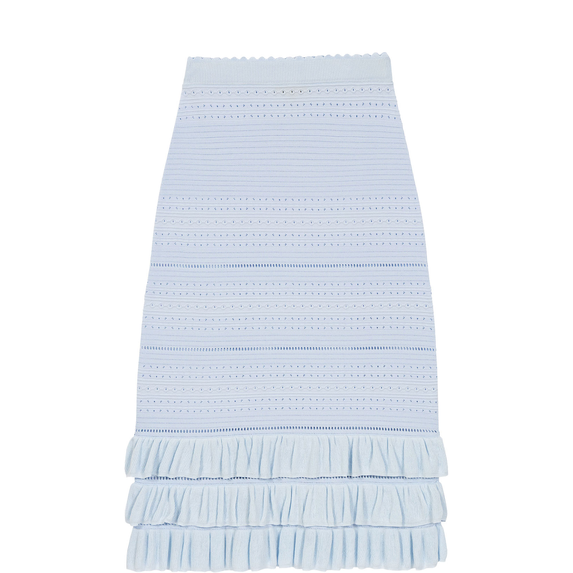 Ruffled Knitted Skirt