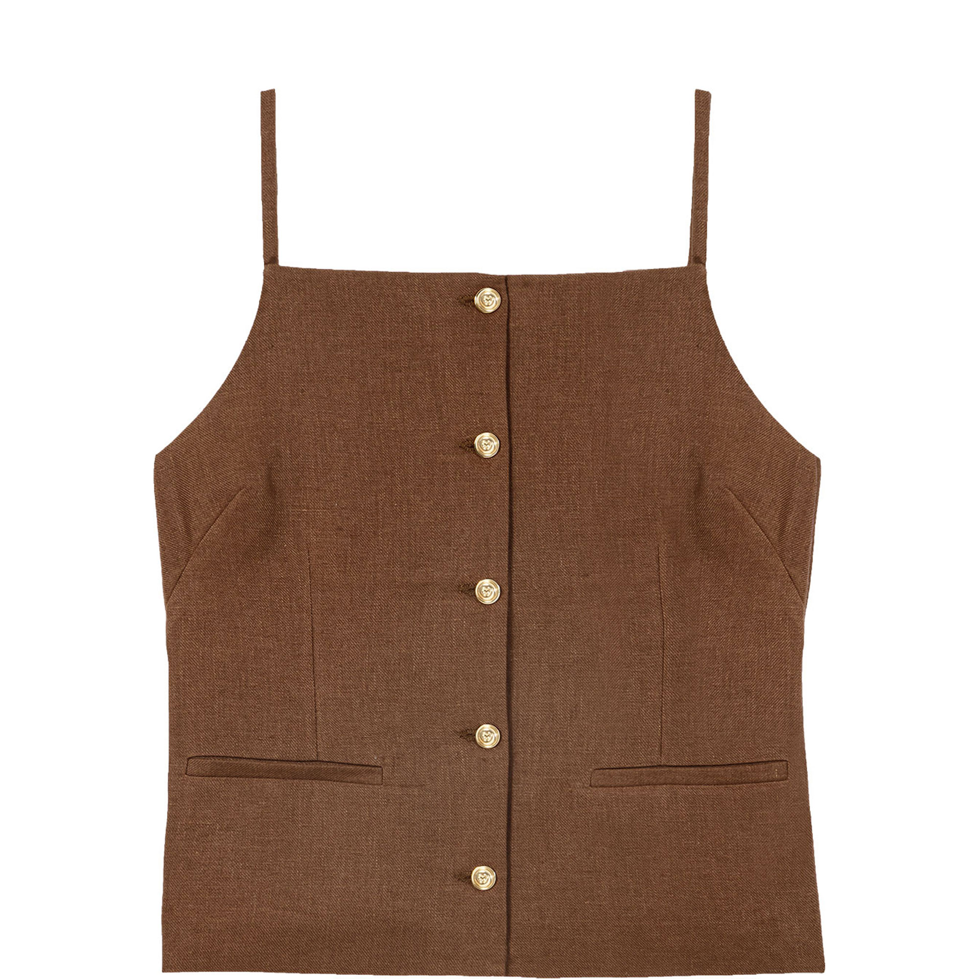 Tailored Single-Breasted Top