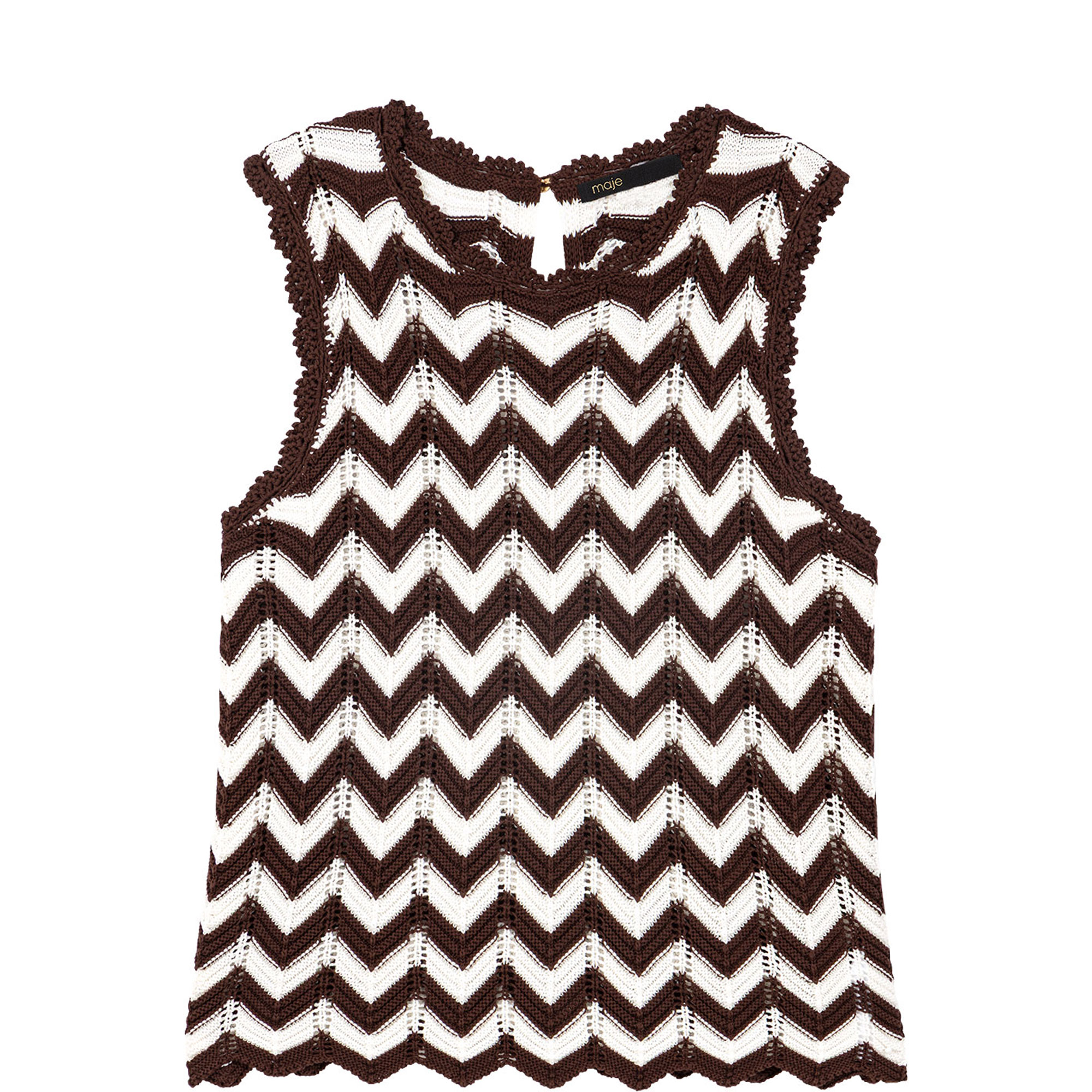 Zig Zag Crochet Tank Top
