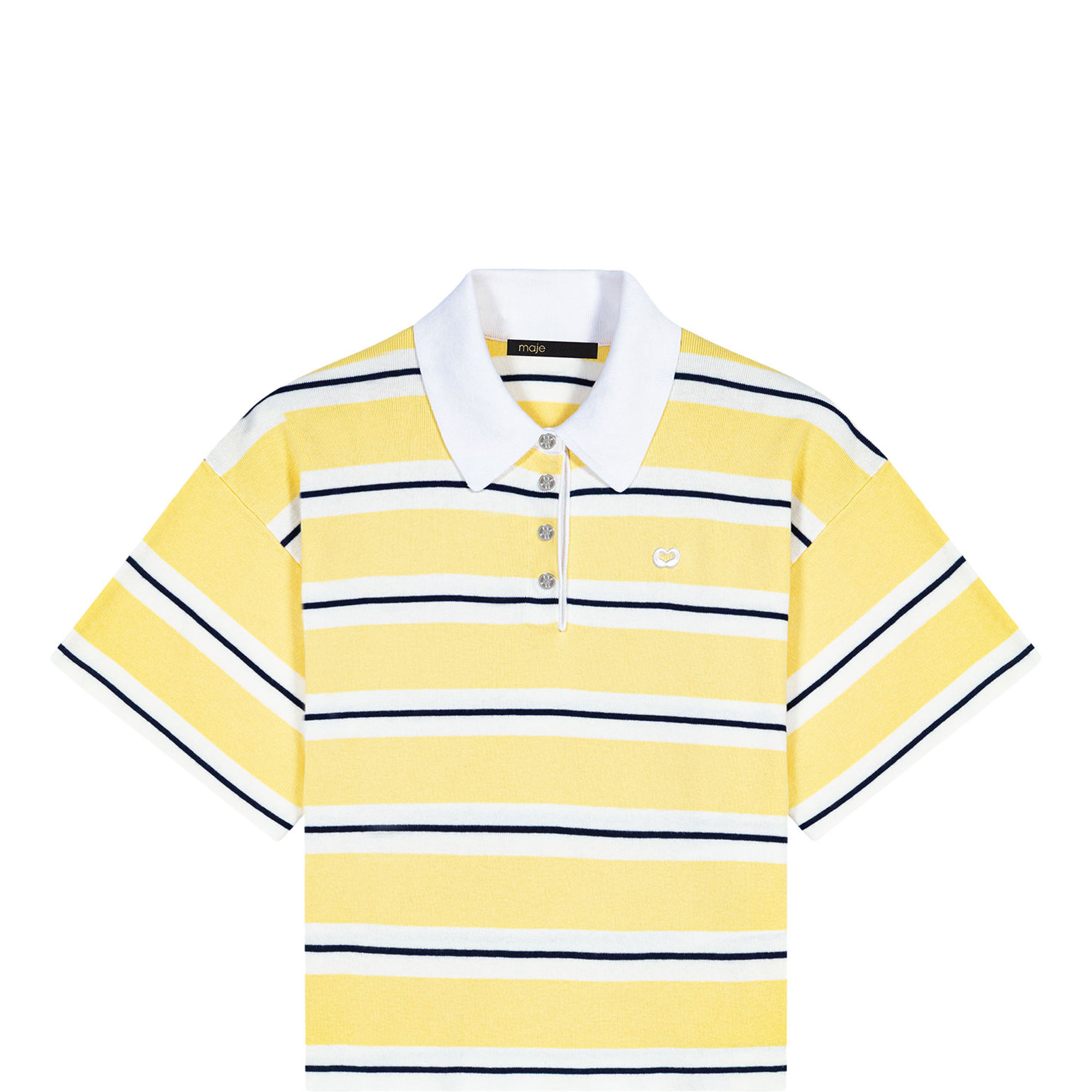 Logo Striped Polo Shirt