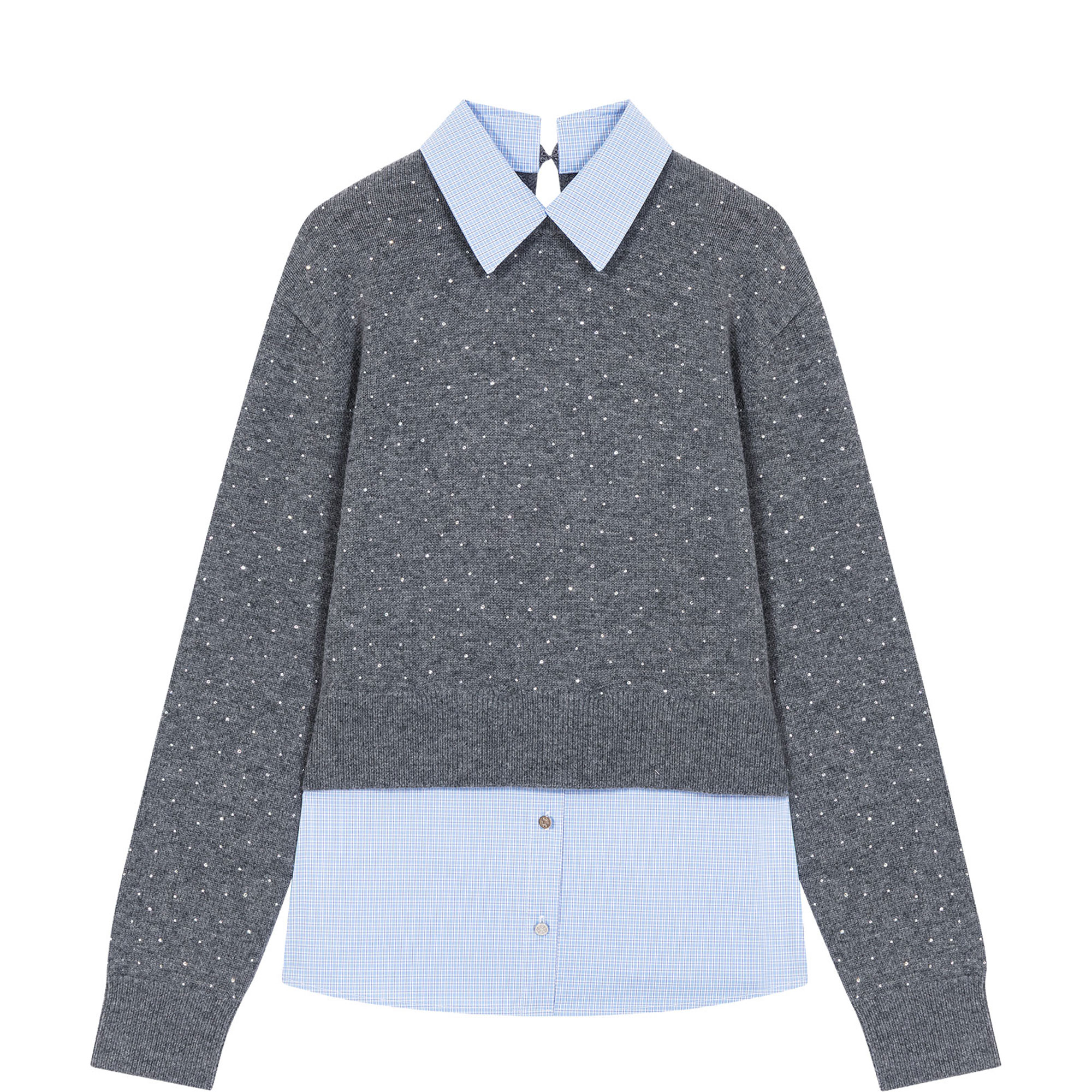 Embellished Trim Sweater