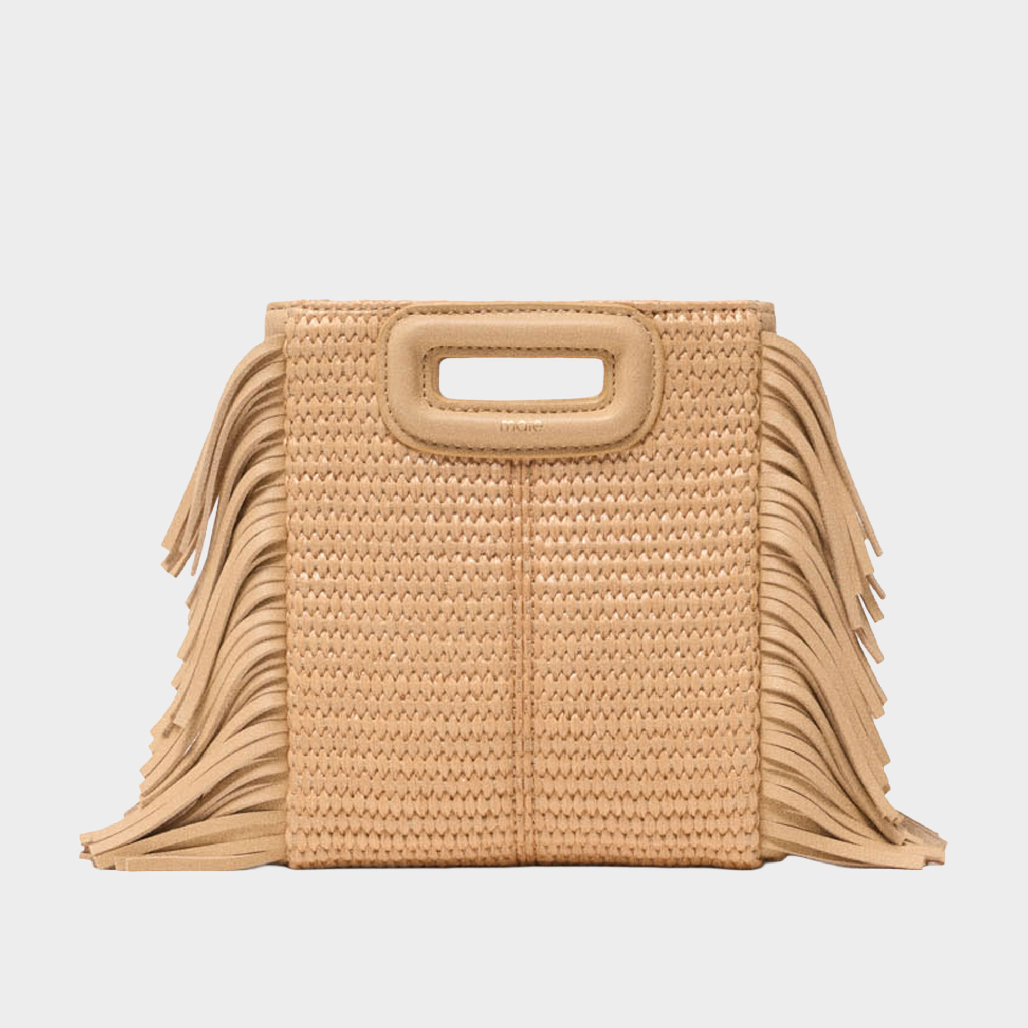 M Mini Raffia Effect Bag