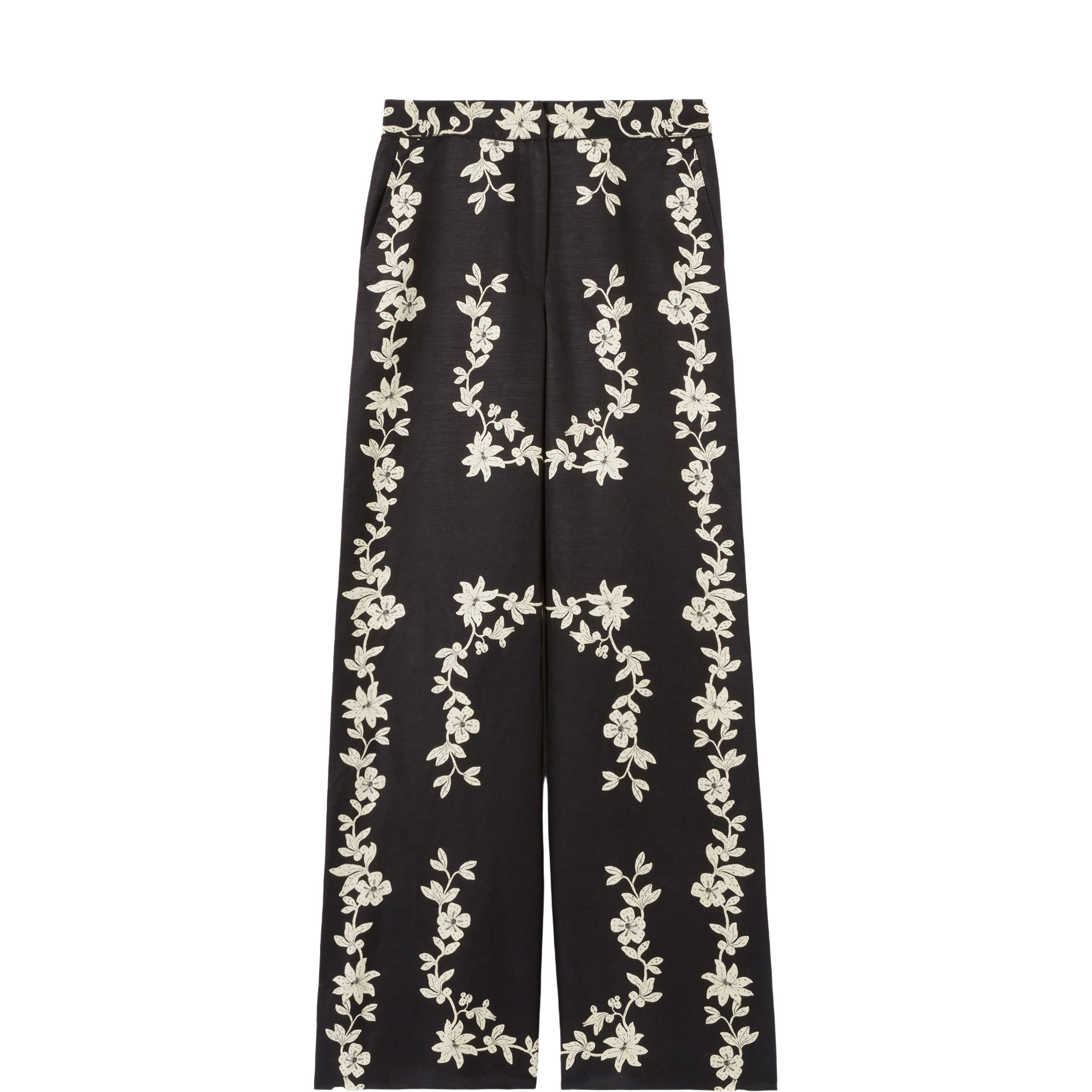 Floral Straight Leg Trousers