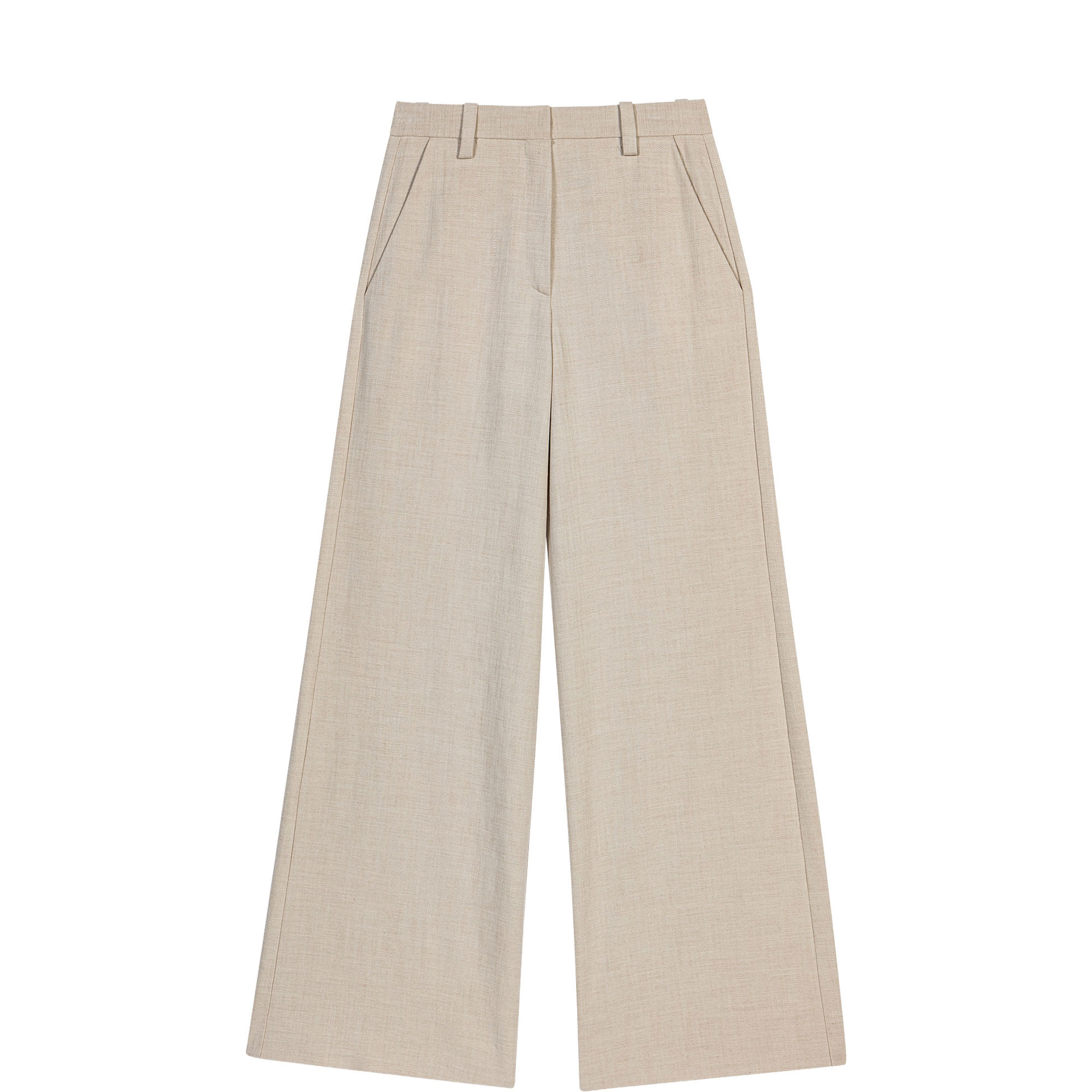 Textured High-Rise Wide Leg Trousers