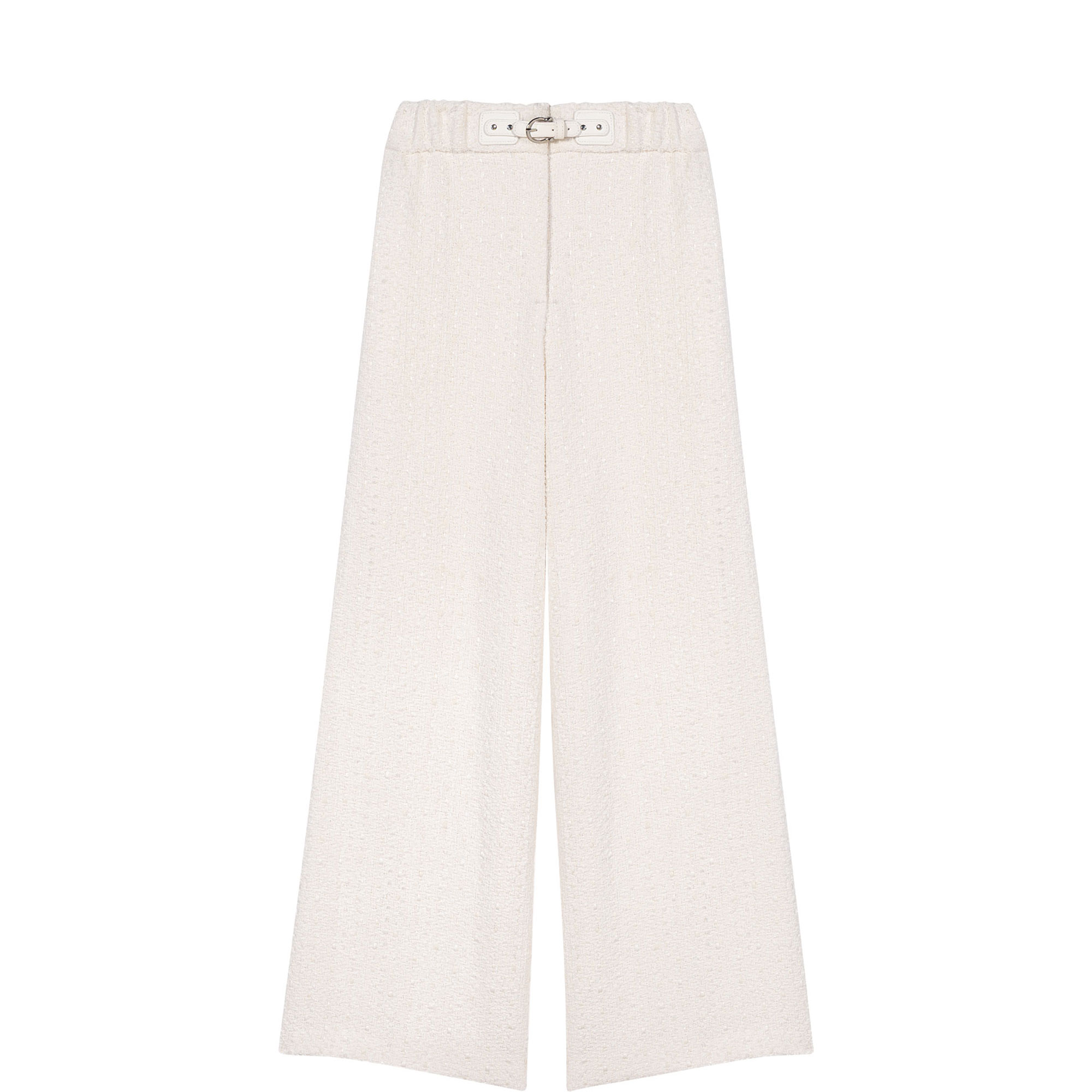 Tweed High-Rise Wide Leg Trousers
