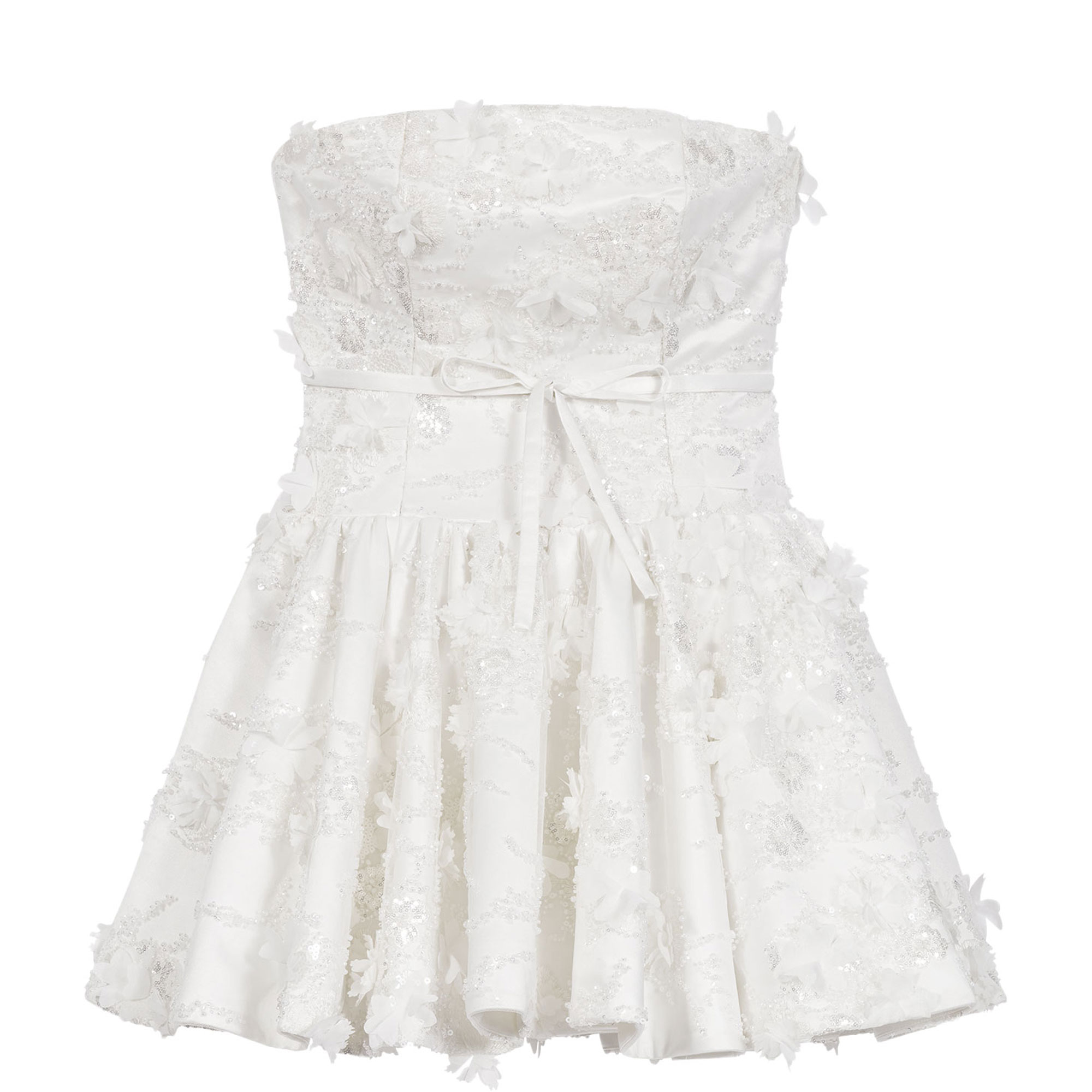 Embroidered Off The Shoulder Mini Dress