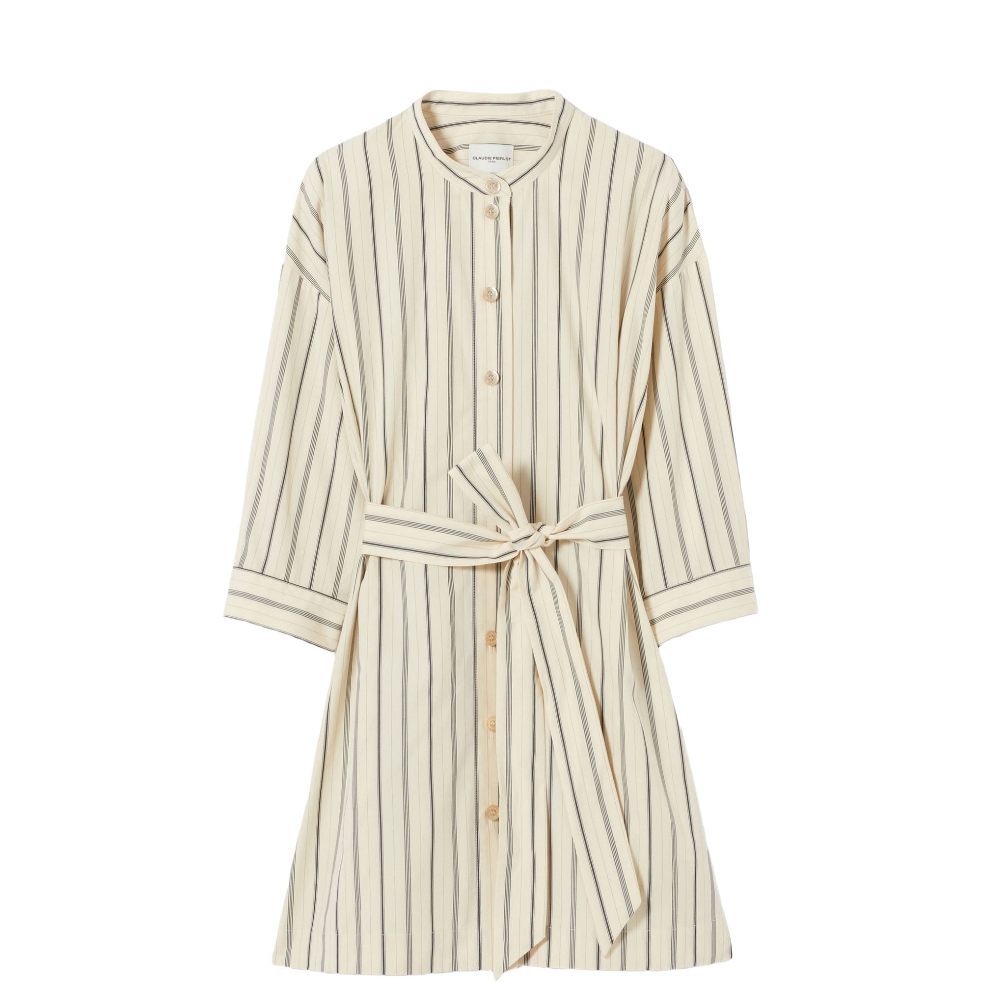 Striped Mini Shirt Dress