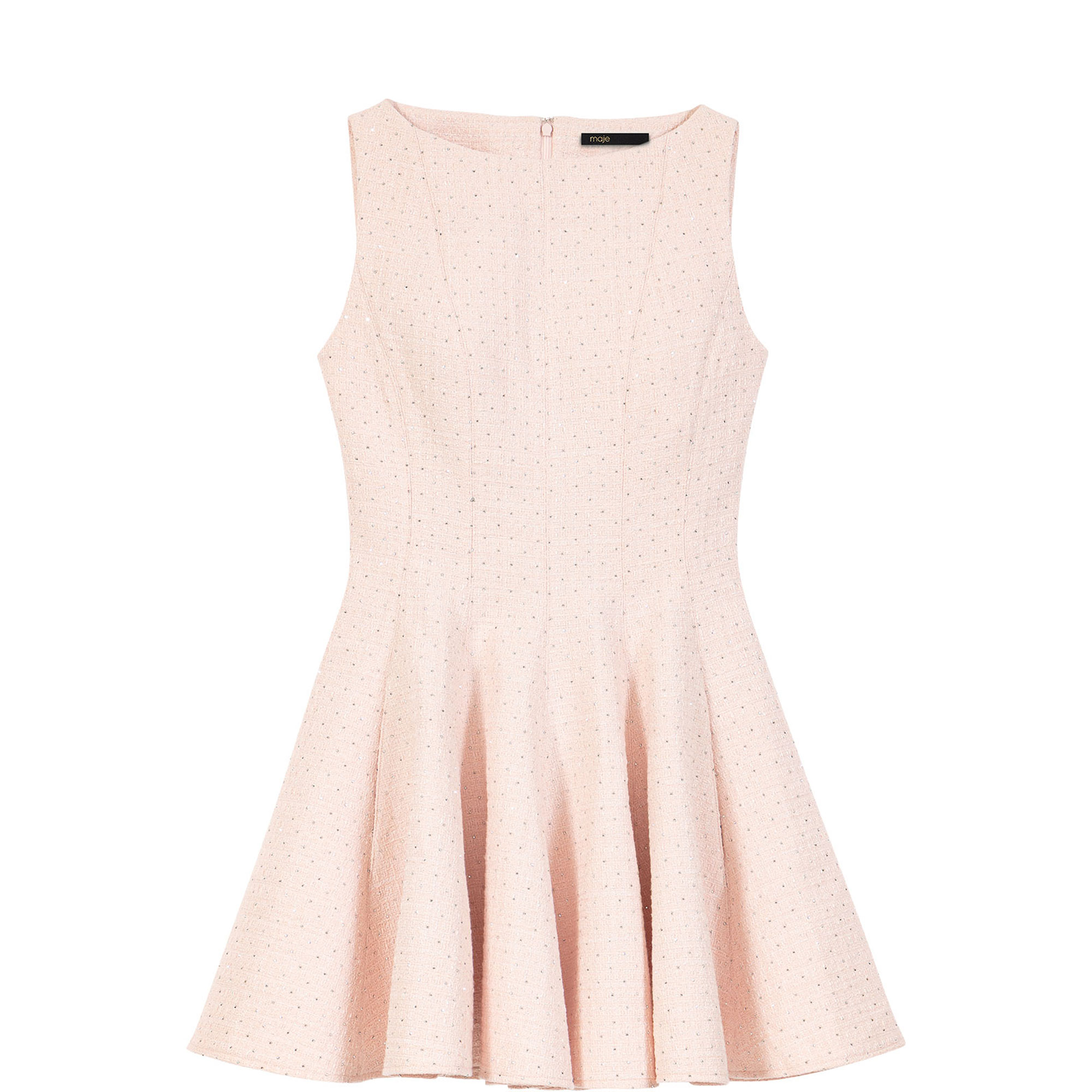 Embellished Mini Flared Dress