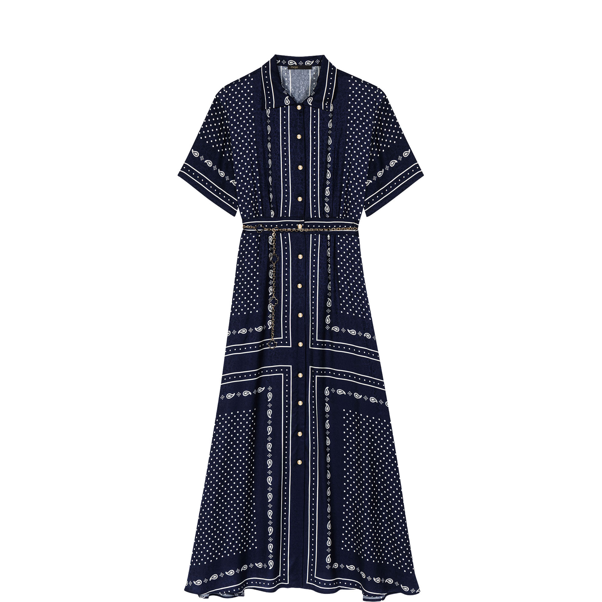 Rubarpois Dotted Shirt Dress
