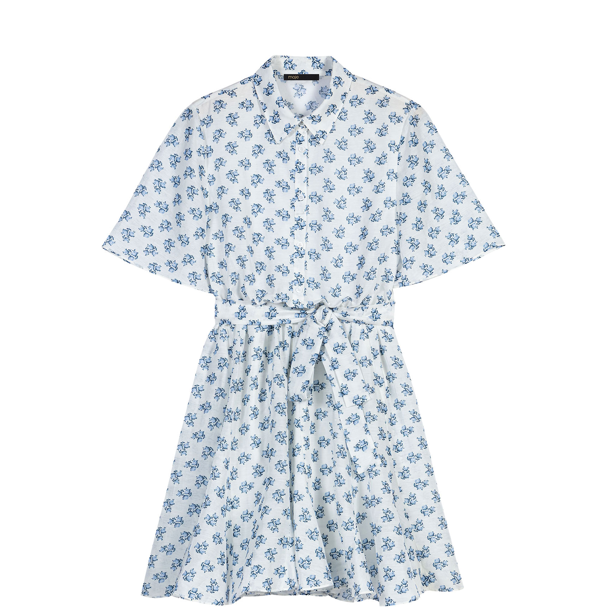 Rubelasemi Floral Shirt Mini Dress